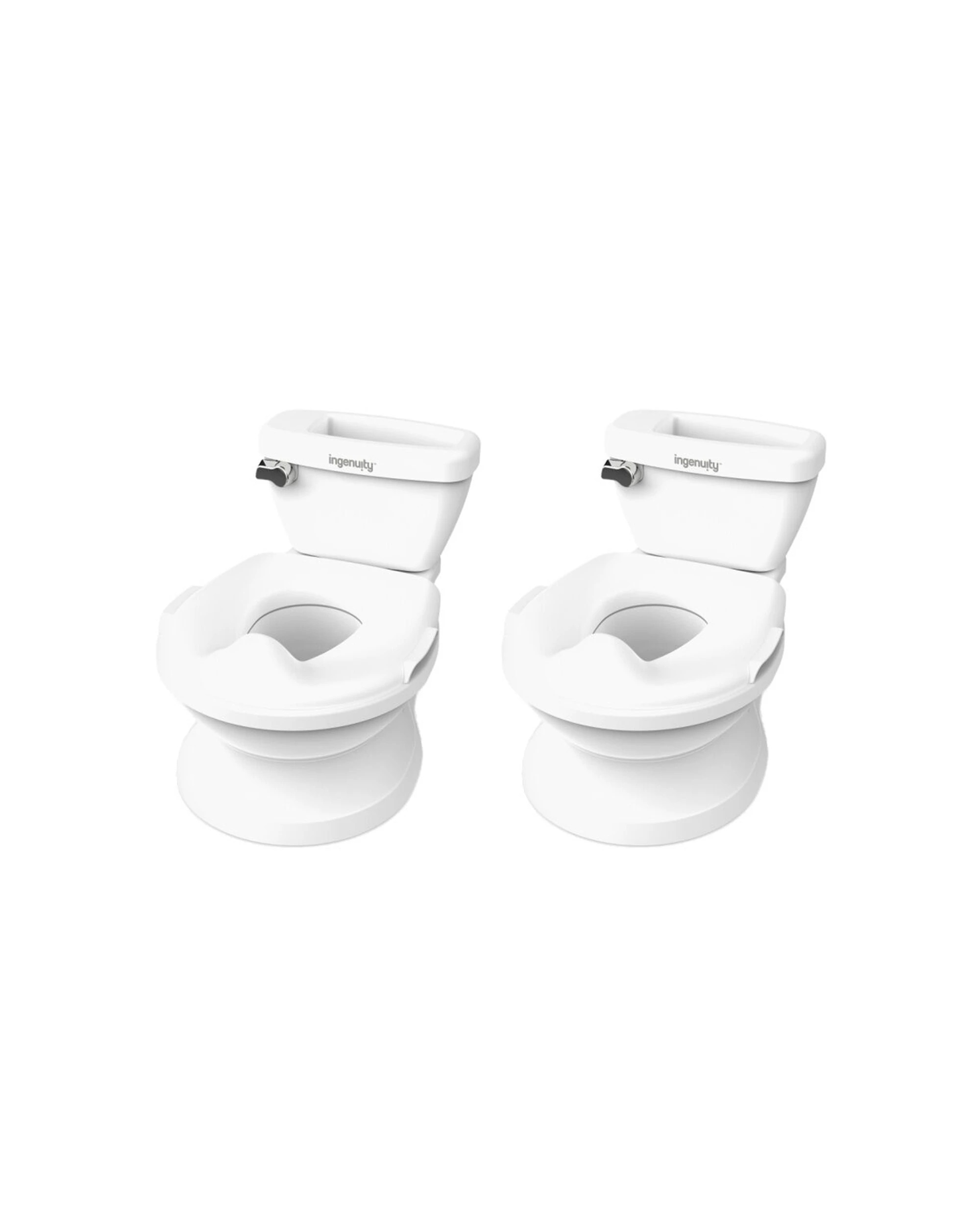 1 Ingenuity My Size Potty Pro Toilet Training 2 Pack Flushing 18-60 Months - White, 1 of 7