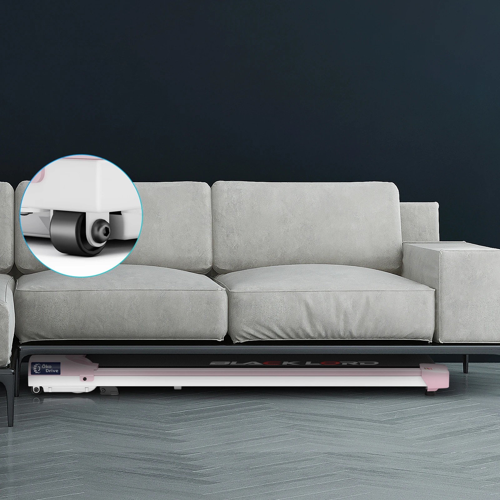 8 Black Lord Treadmill Electric Walking Pad Under Desk Home Gym Incline - Pink, 8 of 10