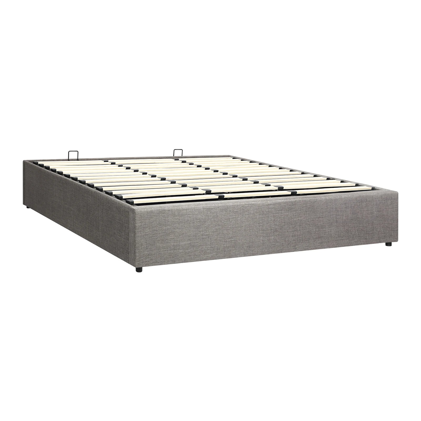7 Oikiture Bed Frame King Size Gas Lift Base With Storage
 - Grey, 7 of 10