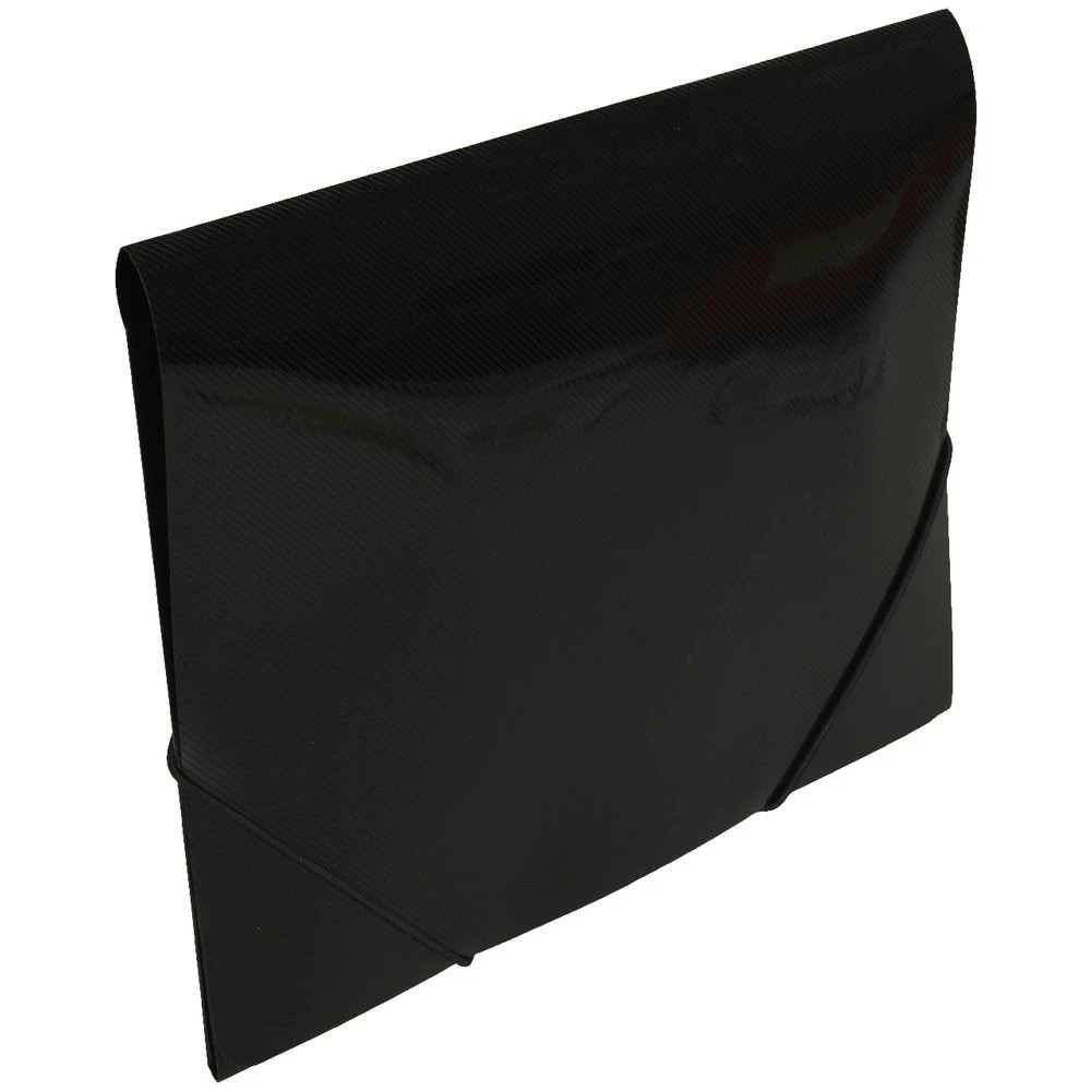 3 J.Burrows A4 Elastic Document Wallet Black, 3 of 3