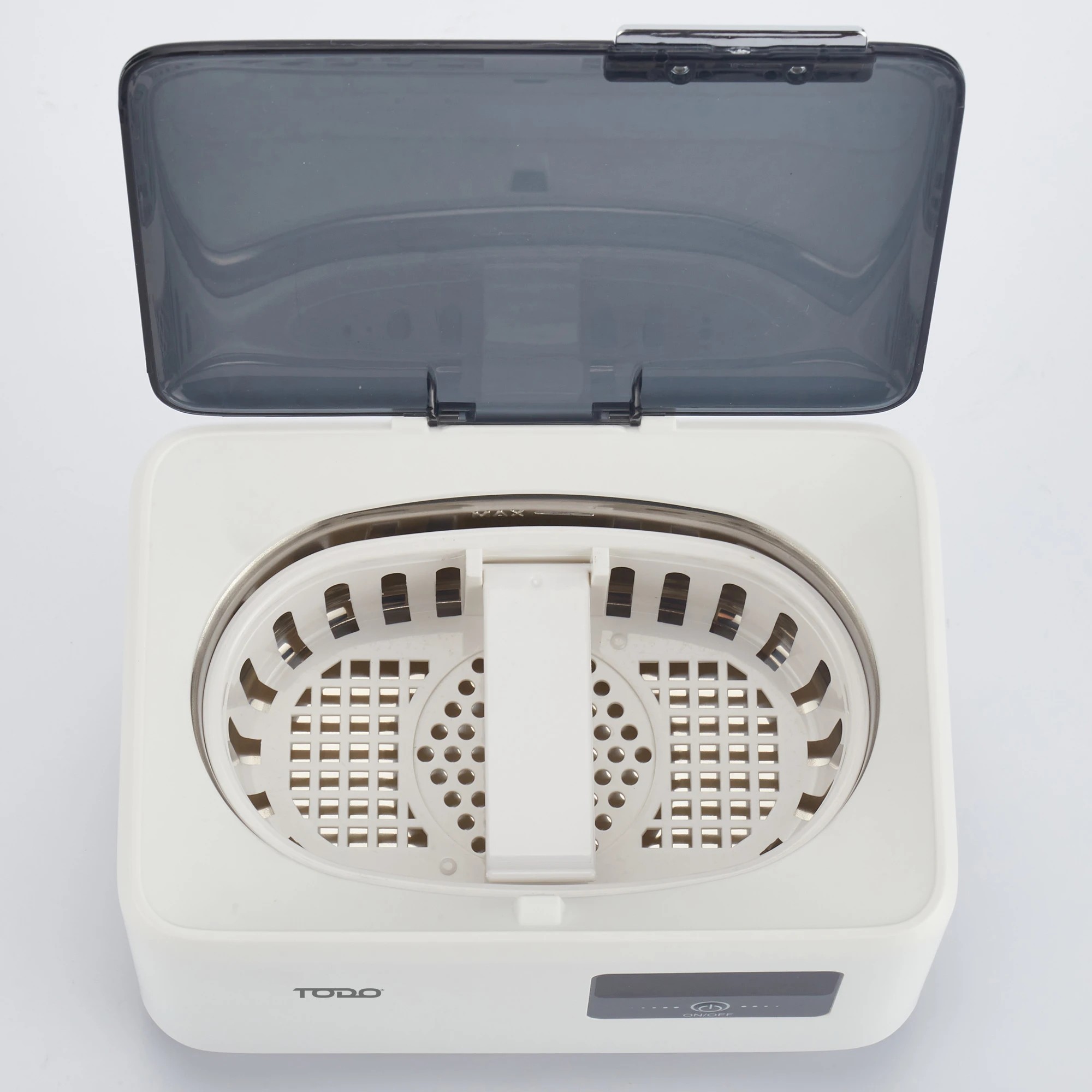 7 TODO Ultrasonic Cleaner Sonic Wave Jewellery Cleaner Blue LED 600ml Stainless Steel Tank 3min Cycle, 7 of 8