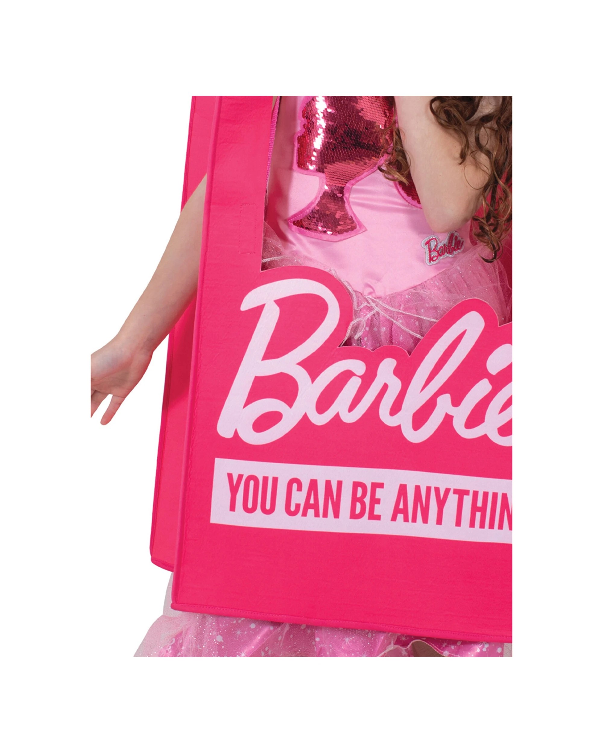 3 Mattel Barbie Lifesize Doll Box Kids Costume - Pink, 3 of 3