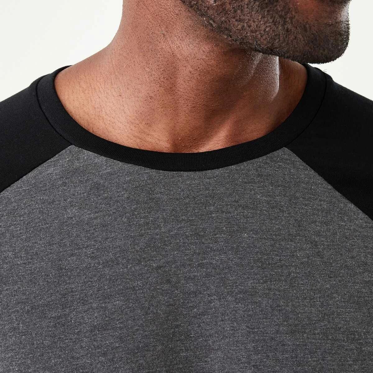 5 Long Sleeve Raglan T-shirt Black, 5 of 5