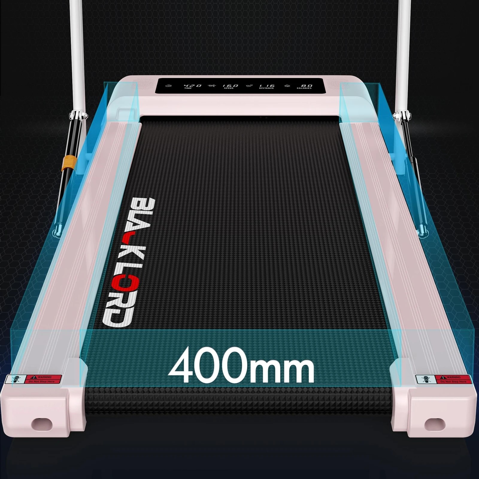 7 Black Lord Treadmill 2 IN 1 Electric Walking Pad Hydraulic Foldable 40cm Belt - Pink, 7 of 10