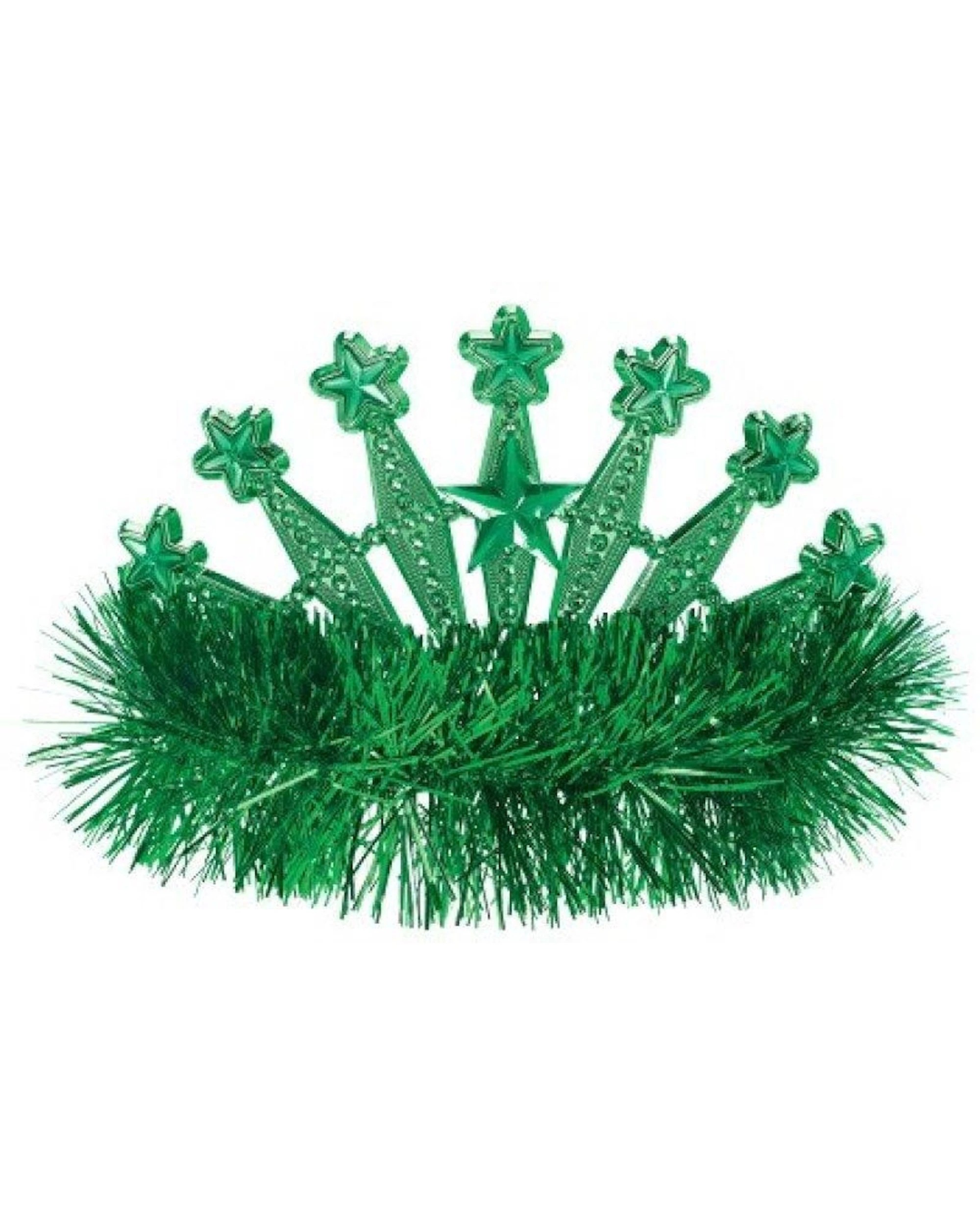 1 Anagram Star Tiara With Tinsel - Green, 1 of 1