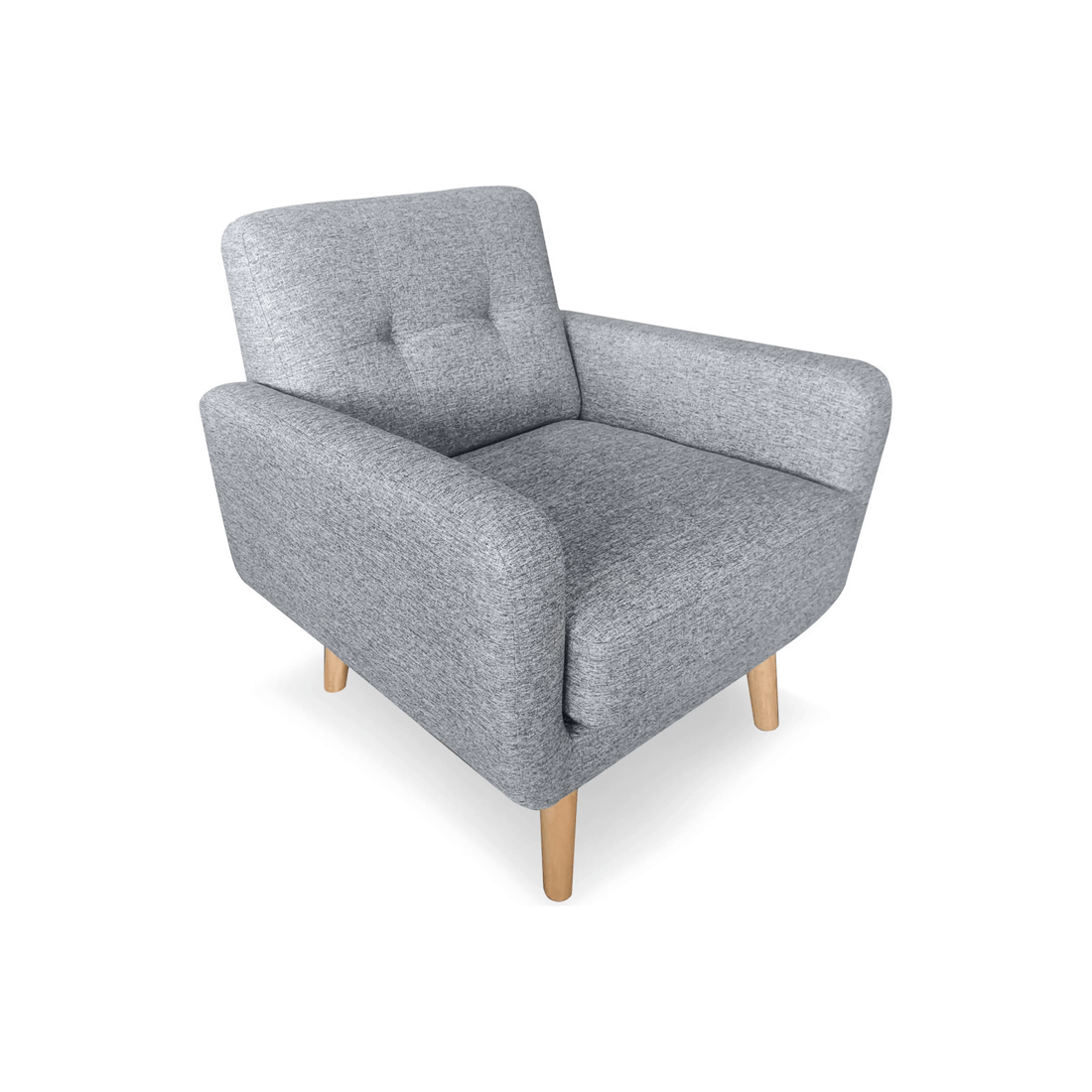 4 Sarantino 6-seater Linen Sofa Set Couch Futon - Light Grey, 4 of 9