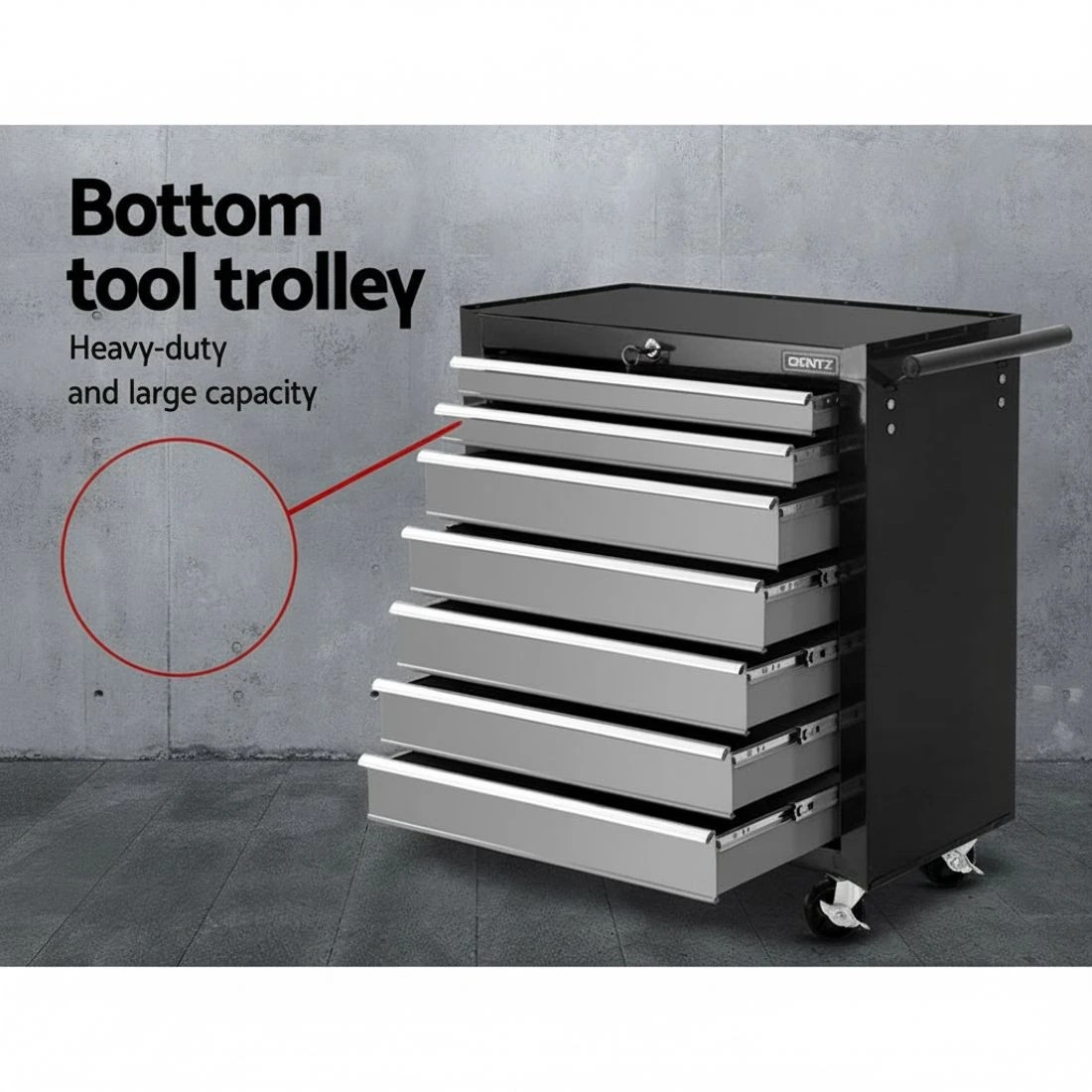 3 Giantz 17 Drawer Tool Box Cabinet Chest Trolley Toolbox Garage Storage Box - Multi, 3 of 4