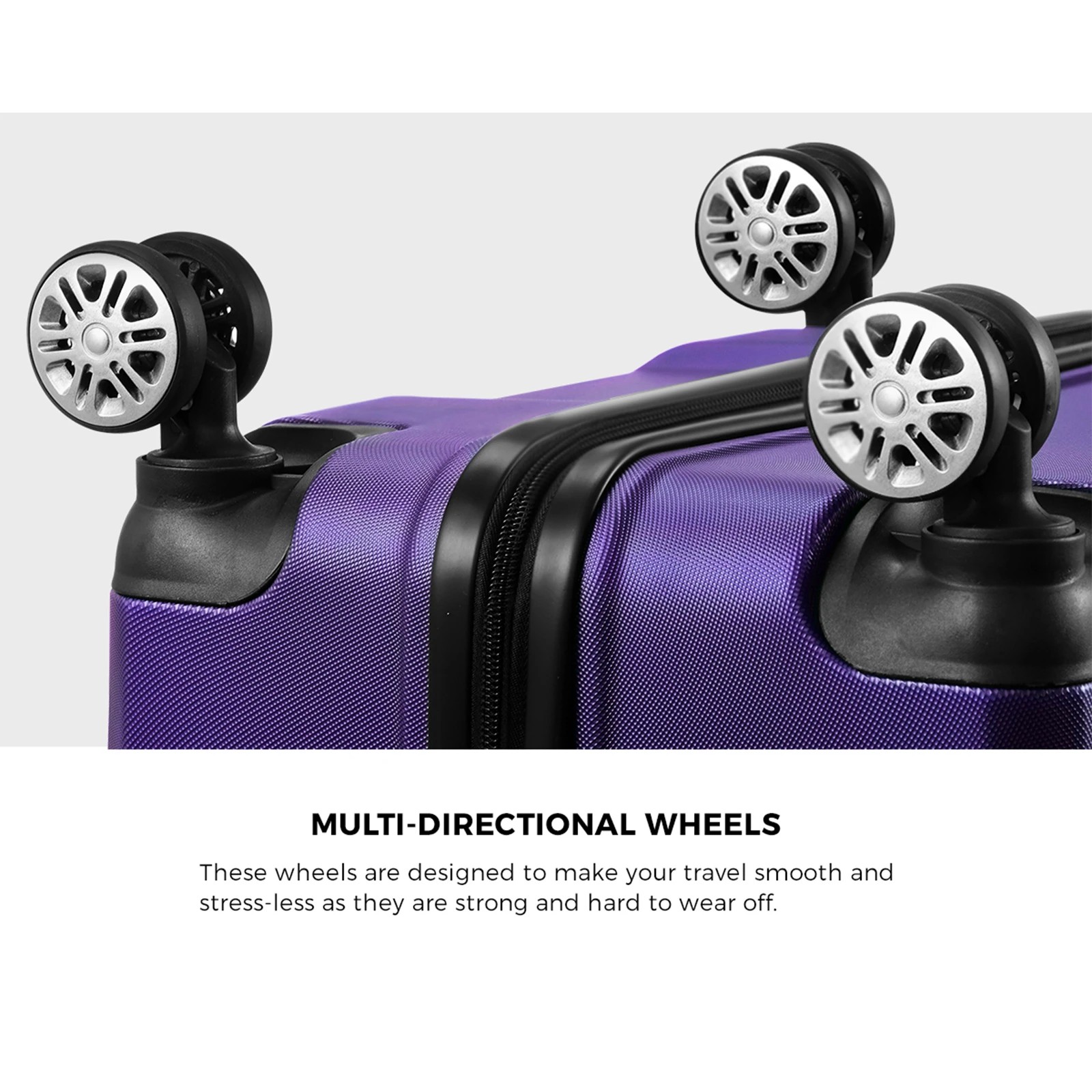 7 Mazam 28" Luggage Suitcase Travel TSA Lock Storage Hard Shell Case - Purple, 7 of 10
