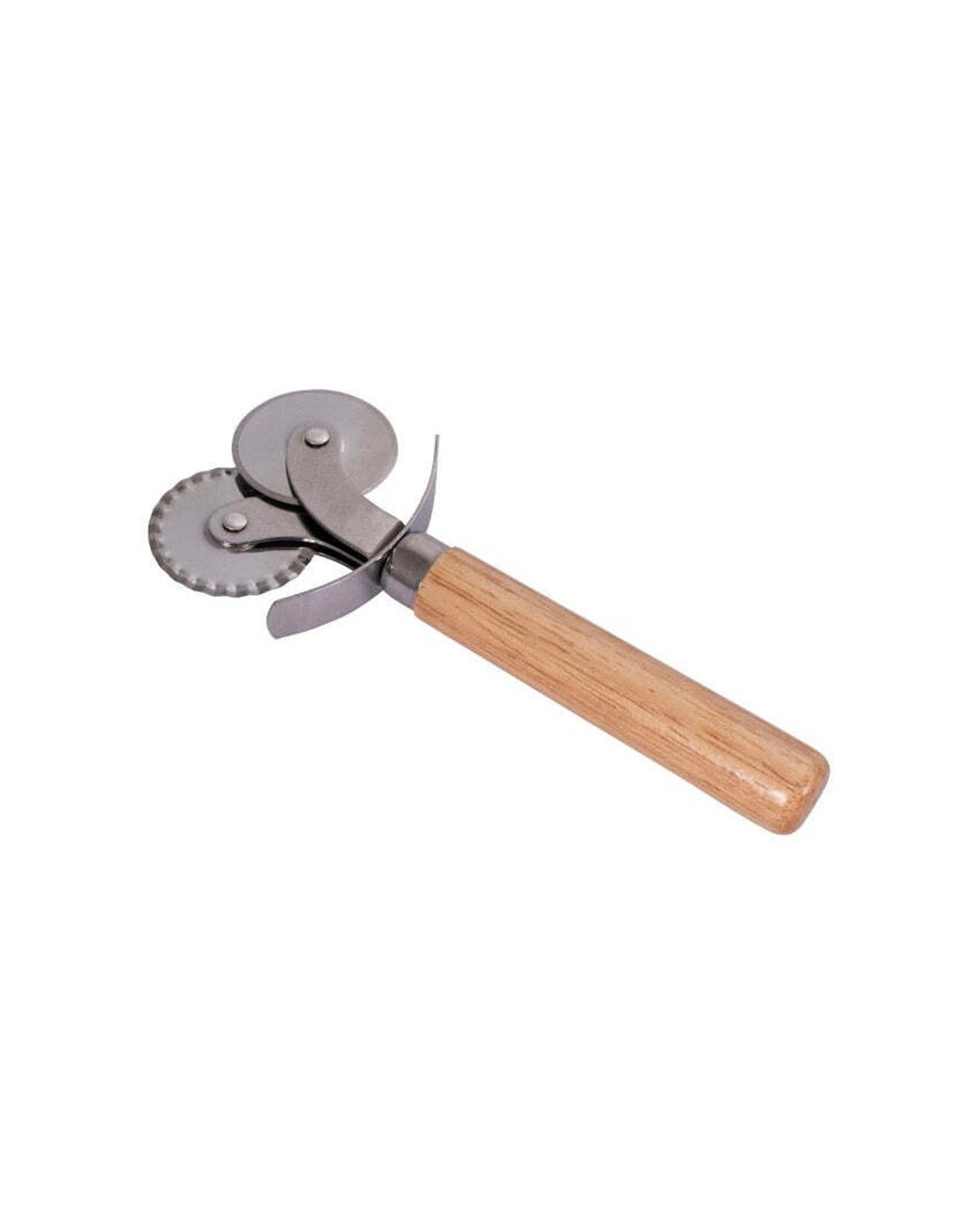 1 Avanti Dual Pastry Straight-Crinkle Cutting Wheel Kitchen Baking Accessory - Silver, 1 of 1