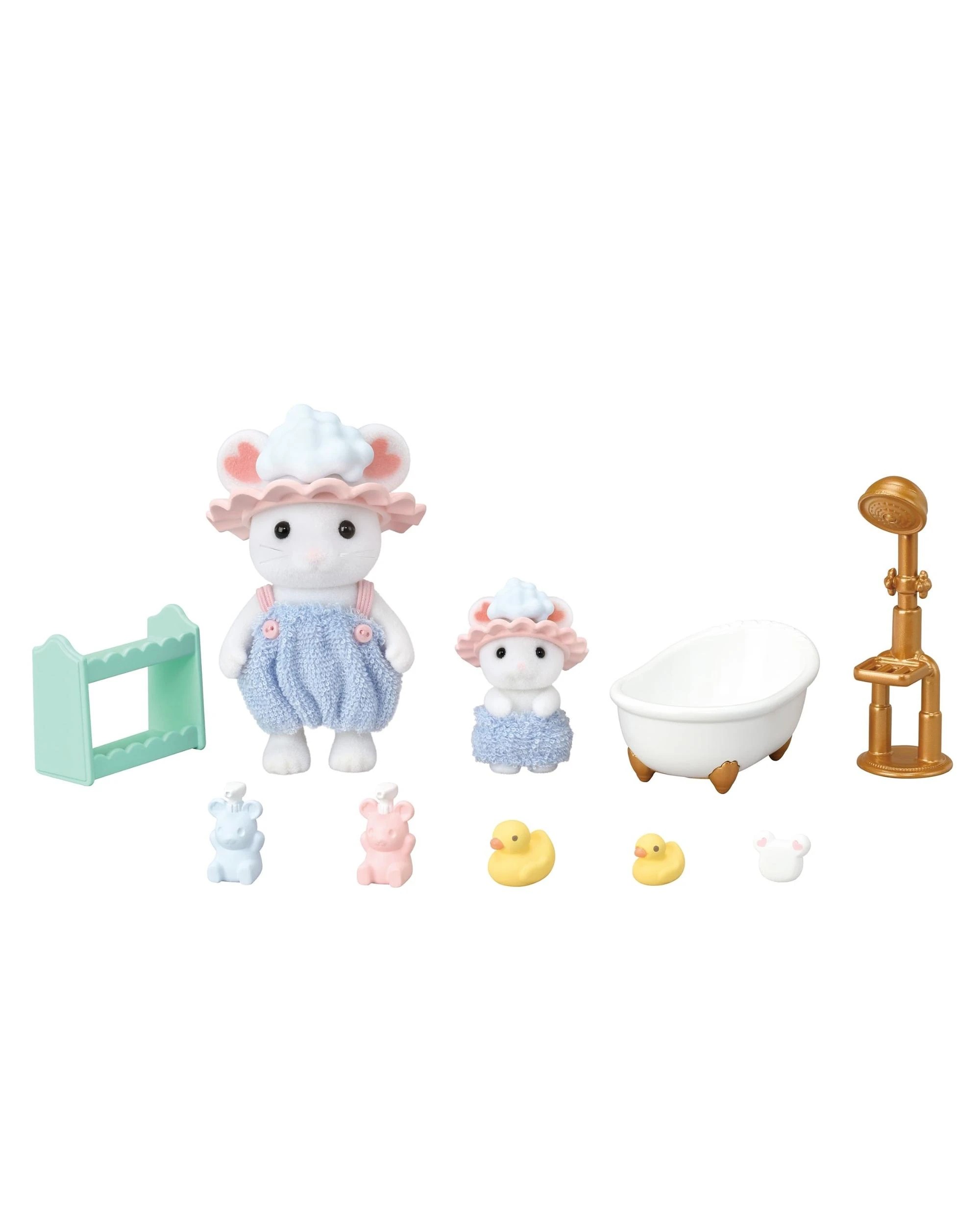 4 Sylvanian Families Bath Time Bubble Siblings, 4 of 8