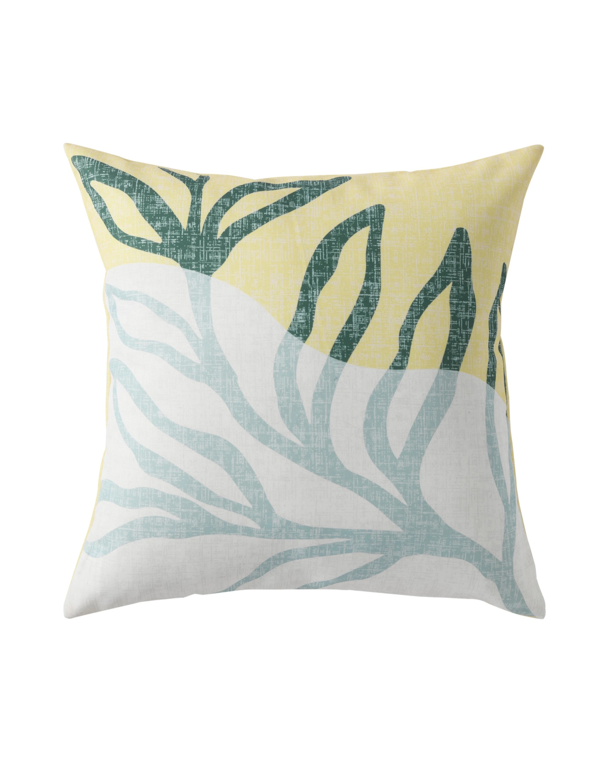 1 Vibes Noosa Printed Outdoor Cushion 50x50cm - Mustard, 1 of 8
