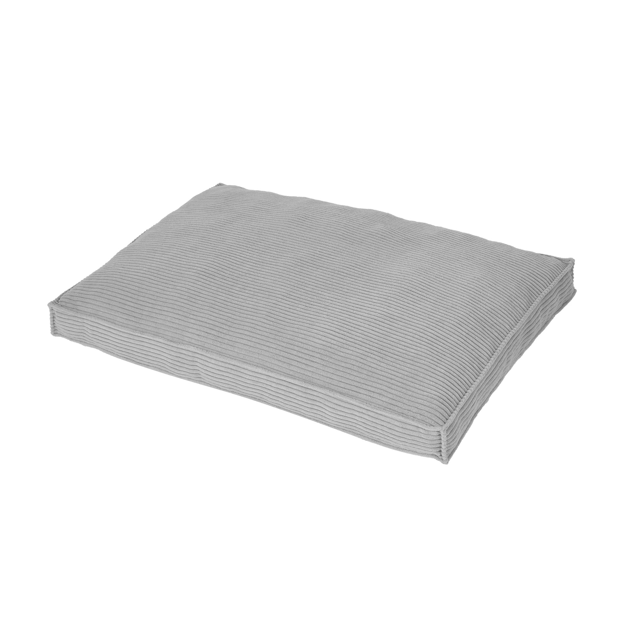 1 Pet Bed Rectangle Corduroy - Extra Large, Light Grey, 1 of 7