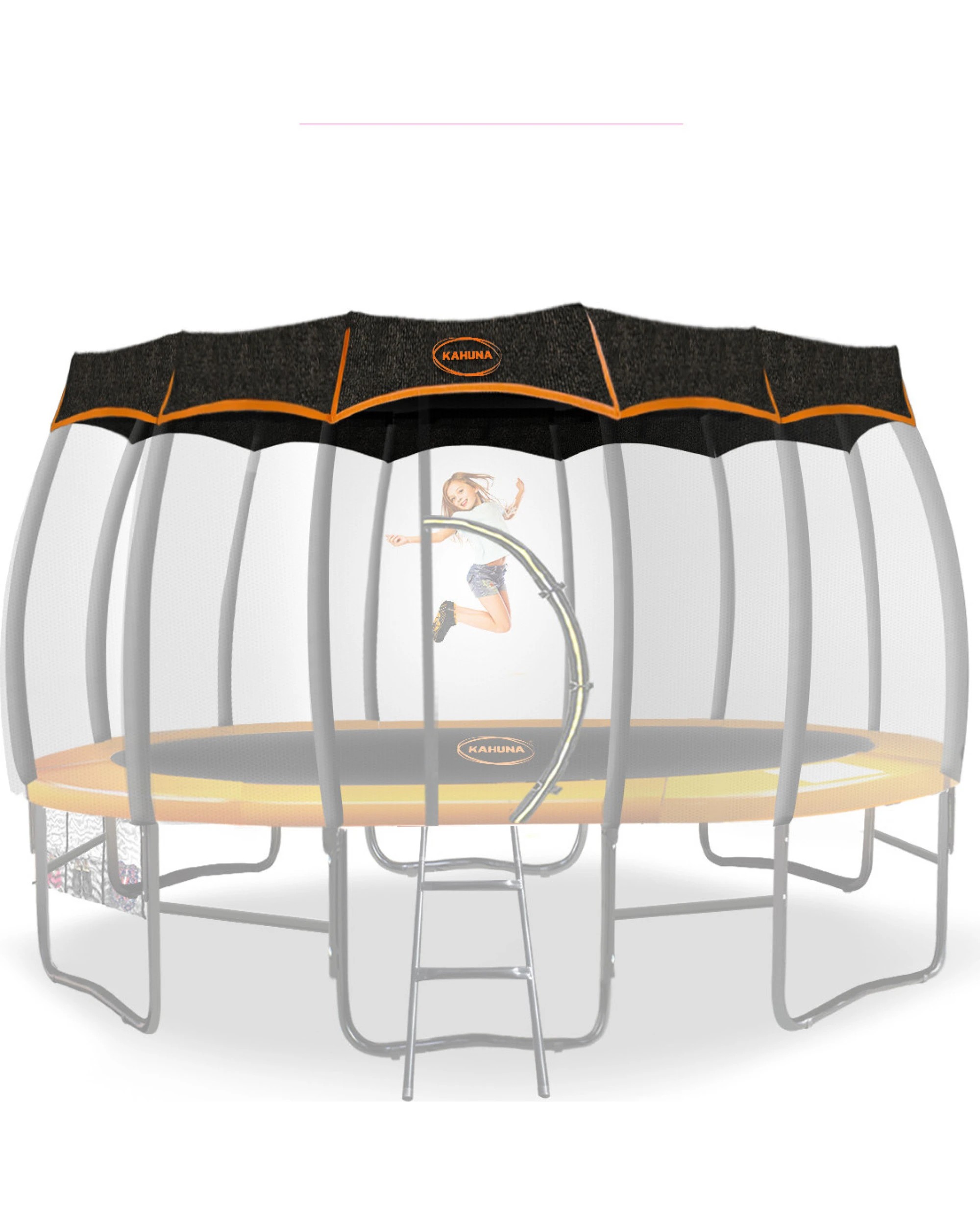 1 Kahuna 12ft Removable Twister Trampoline Roof Shade Cover, 1 of 3