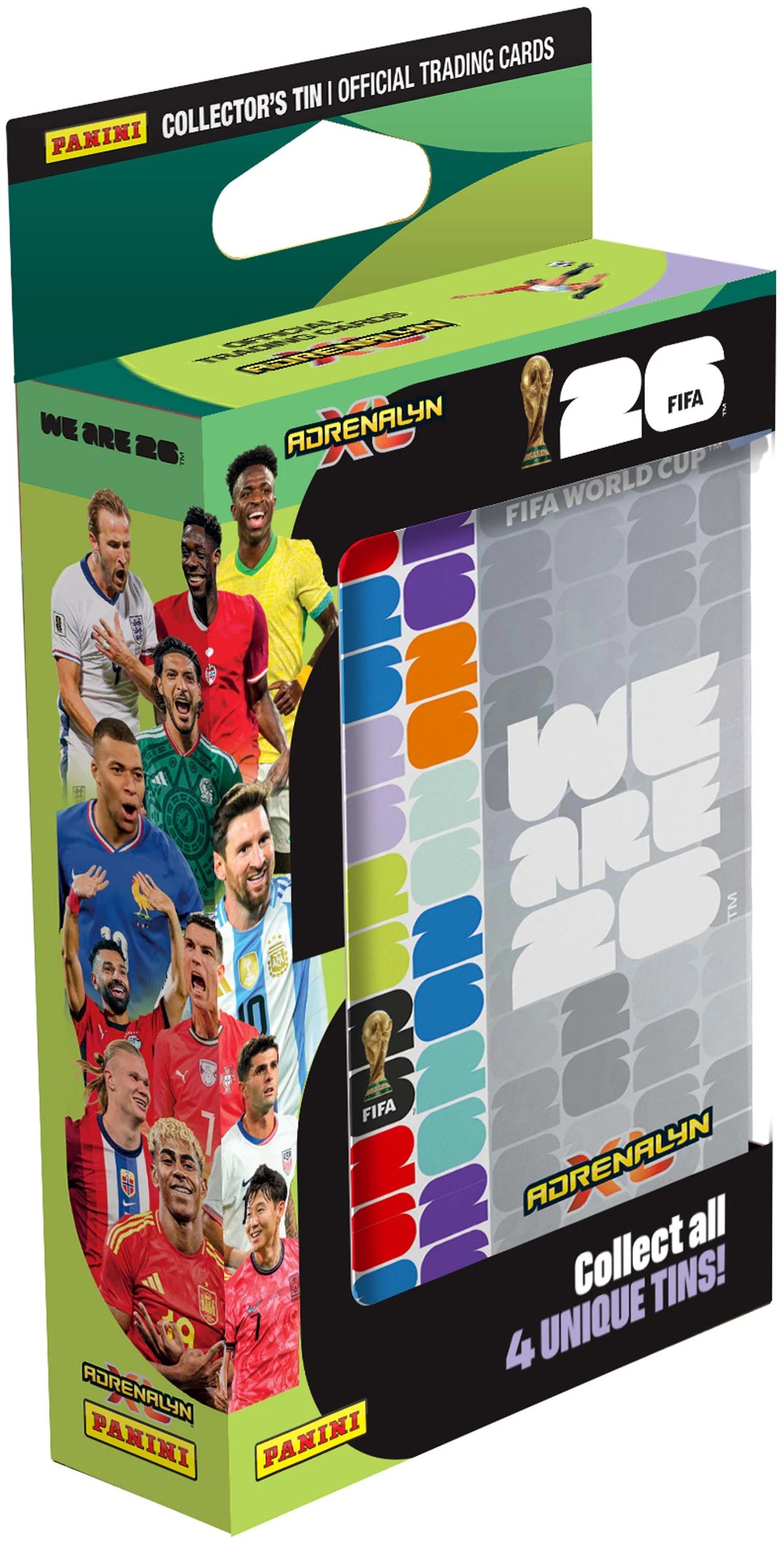 4 Panini FIFA World Cup Adrenalyn XL 2026 Card Pocket Tin - Assorted, 4 of 10