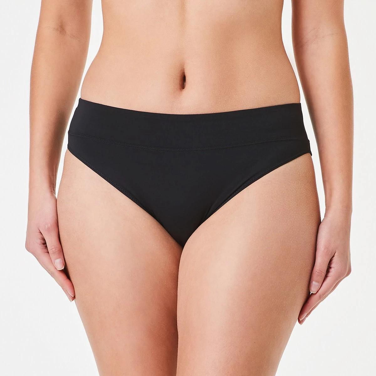 3 3 Pack Ultrasoft Recycled Polyester Hi-Cut Briefs Black, 3 of 6