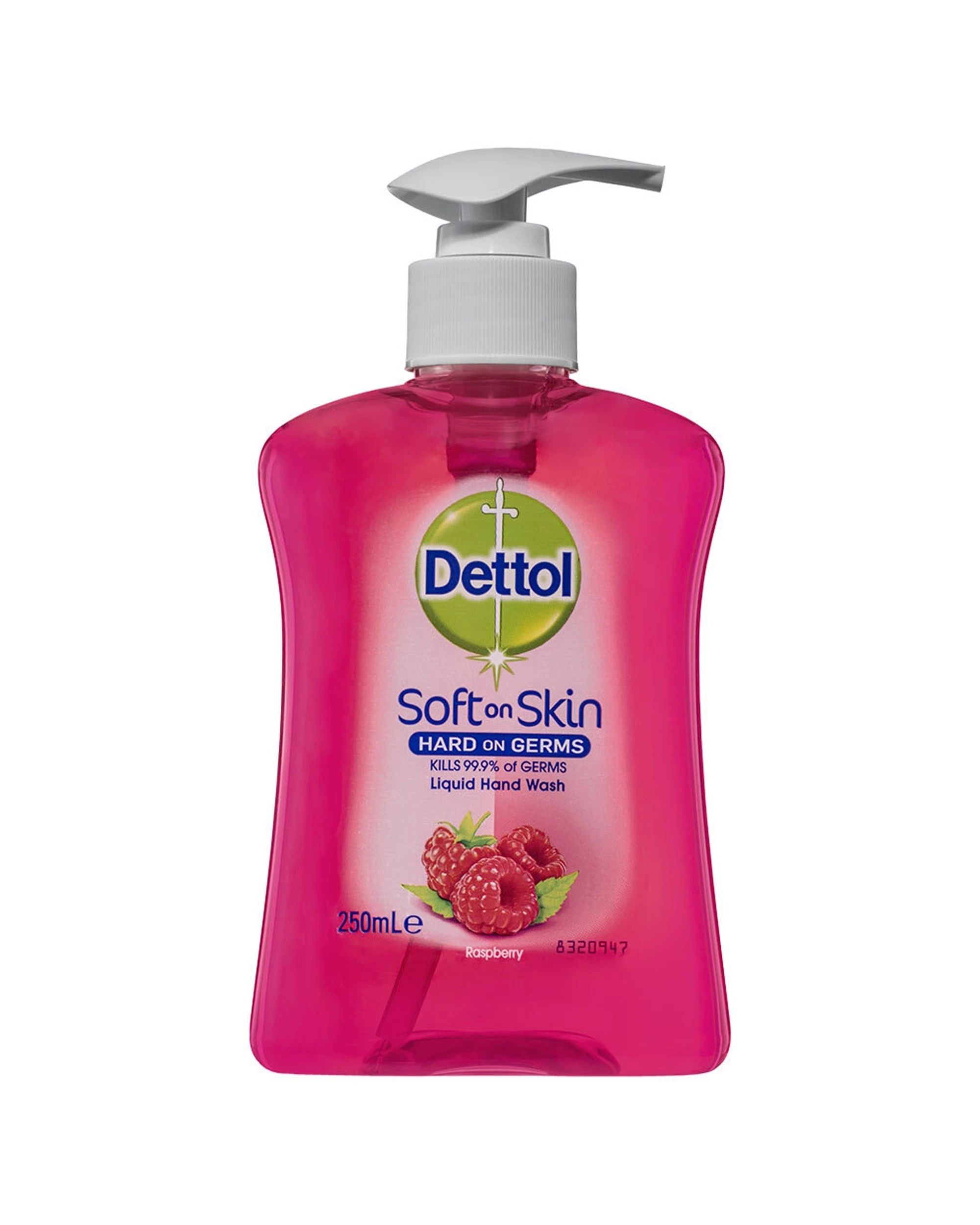 2 Dettol 12PK Soft On Skin Liquid Hand Wash Raspberry 250ml - Pink, 2 of 2