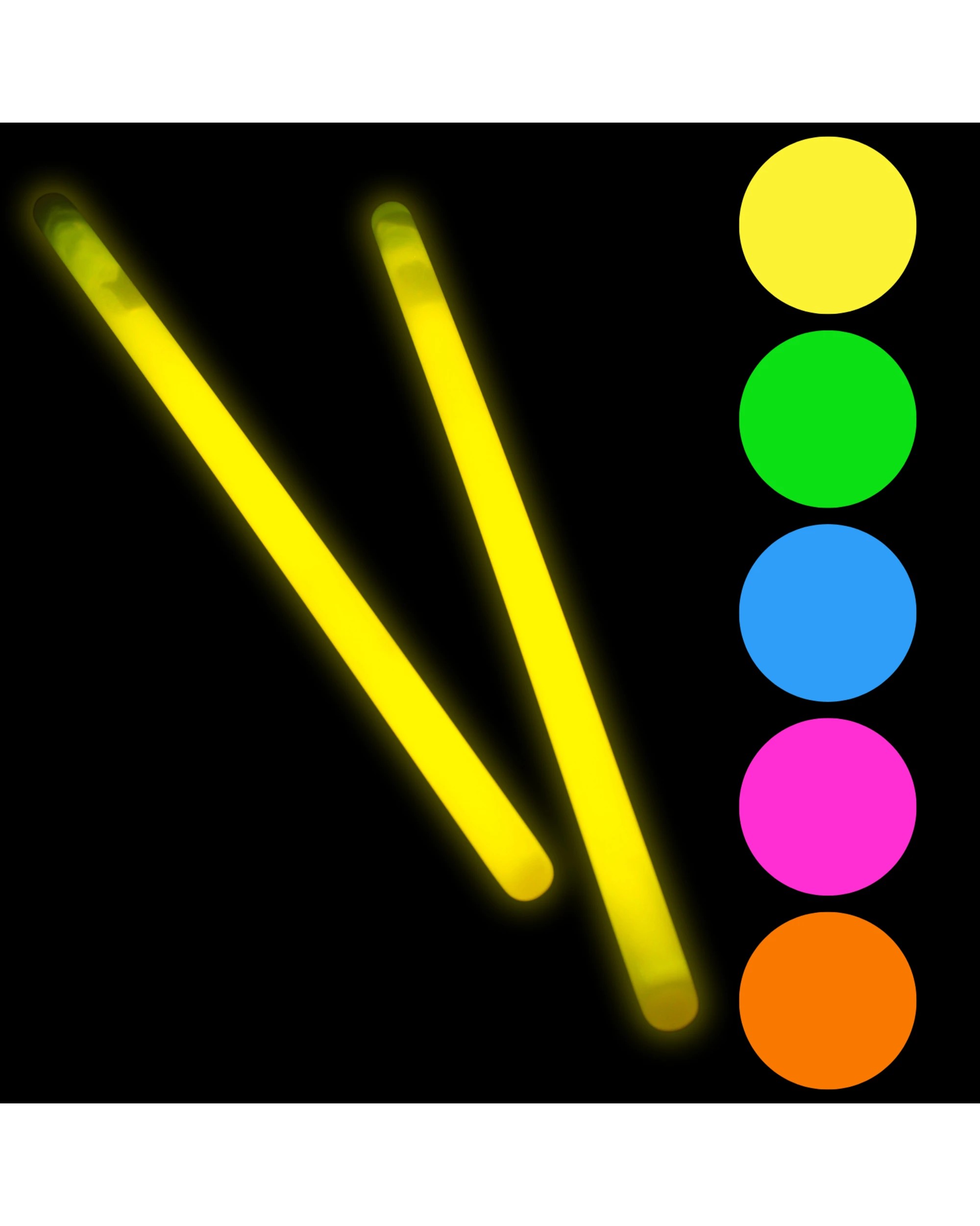 1 Durmaz Pack of 2 Jumbo Glow Sticks 20cm - Assorted, 1 of 4