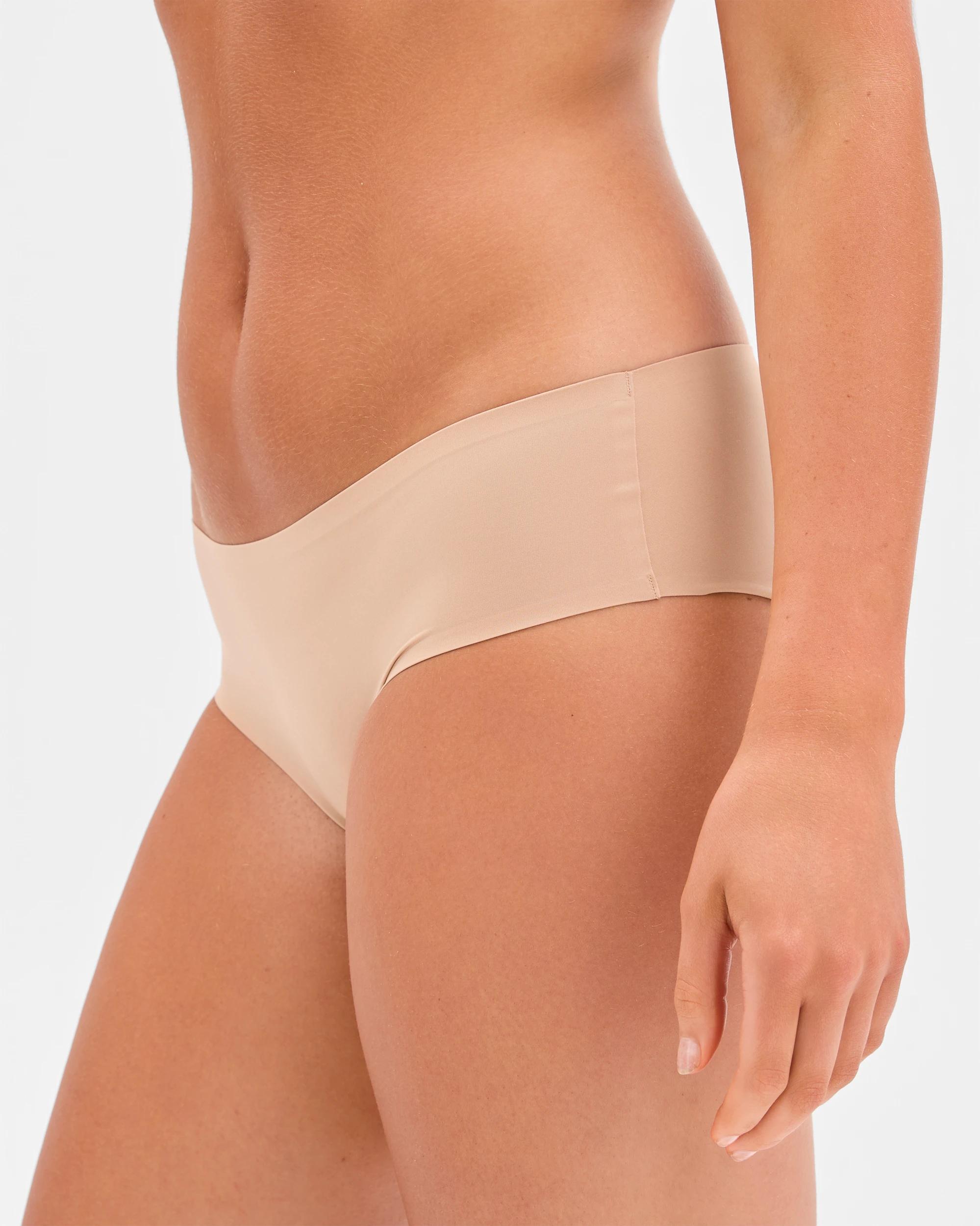 3 Target Woman Smooth Moves 2 Pack No Show Bonded Hipster Bikini Briefs LATTE, 3 of 4