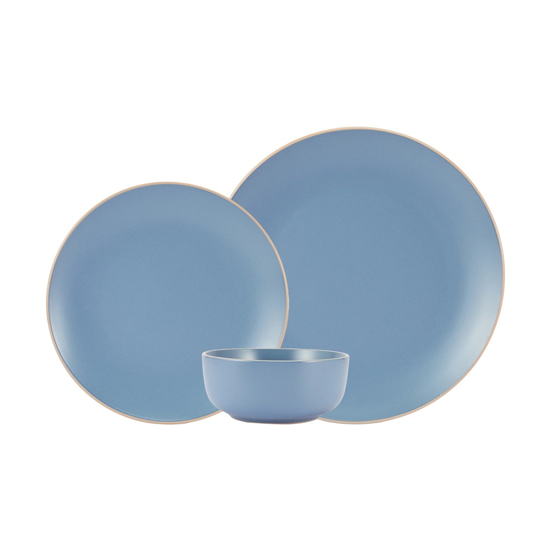 1 Blue 12 Piece Dinner Set, 1 of 7