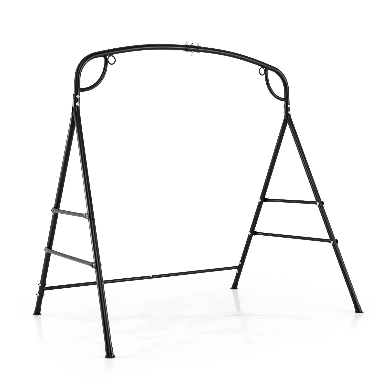 1 Costway Outdoor Swing Frame Hammock Metal Stand w/Hanging Hooks, 1 of 3