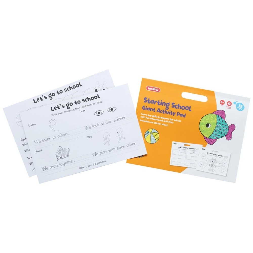 1 Kadink Starting School Giant Activity Pad 32 Pages, 1 of 2