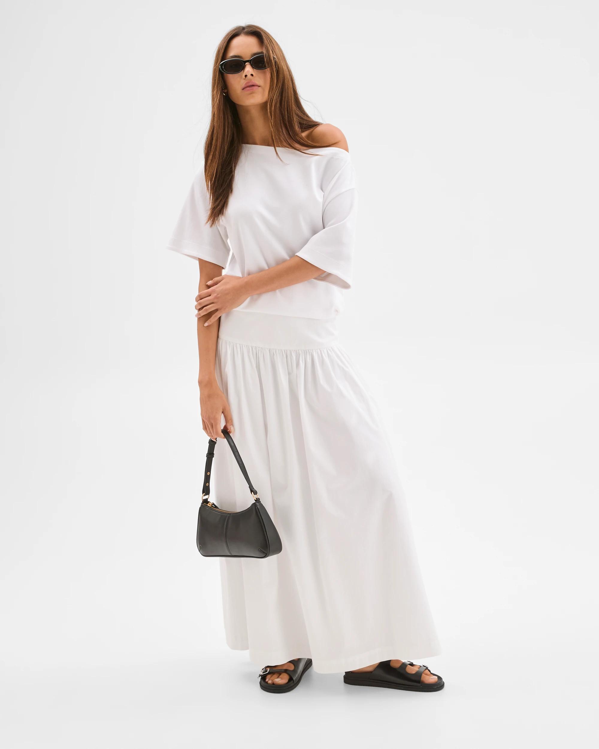 2 Lily Loves Australian Cotton Maxi Skirt LILY WHITE, 2 of 6