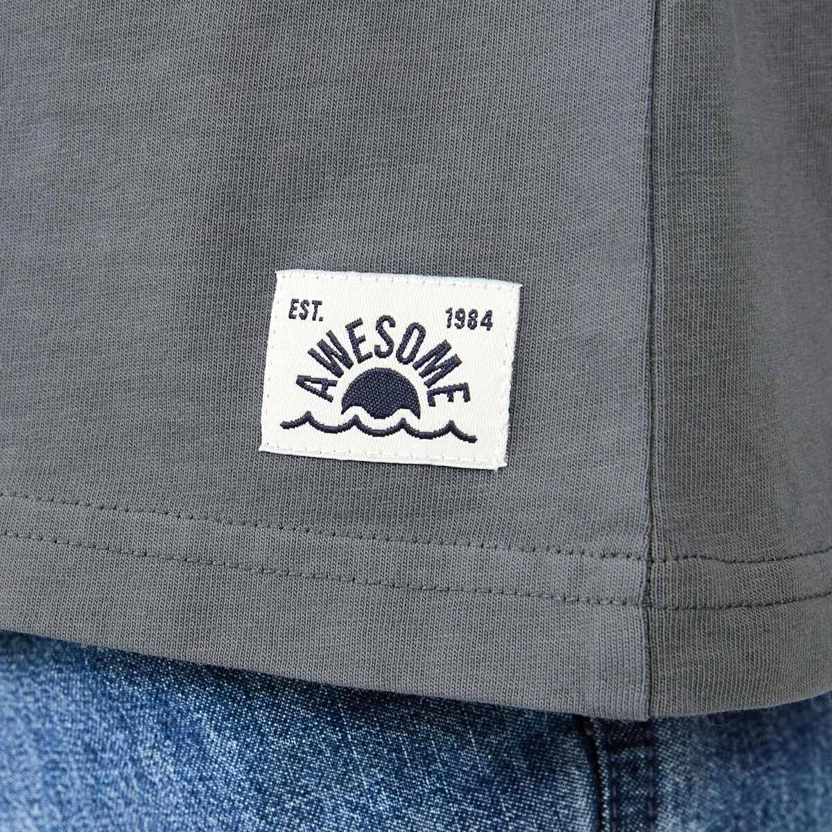 5 Oversized Washed T-shirt WASHED GRAY, 5 of 7