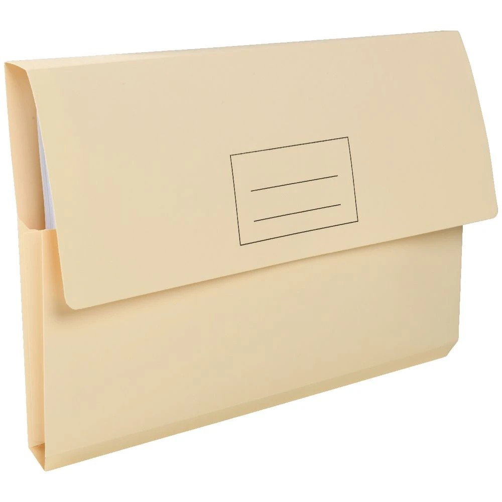 4 J.Burrows Document Wallet 220GSM Buff 10 Pack, 4 of 4