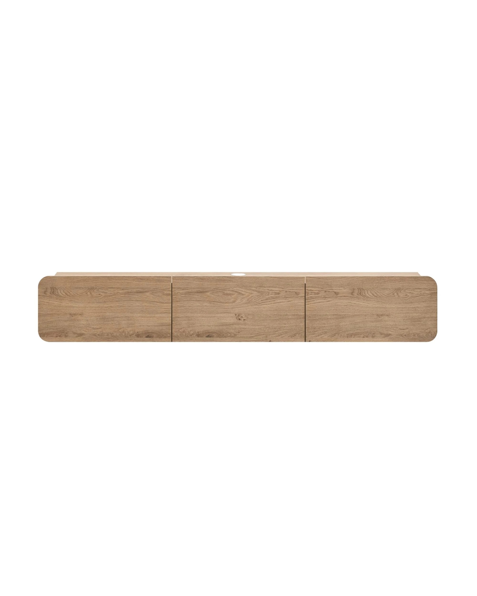 4 Kodu Wall Mount TV Entertainment Unit 3 Doors 180cm Oak - Natural, 4 of 8