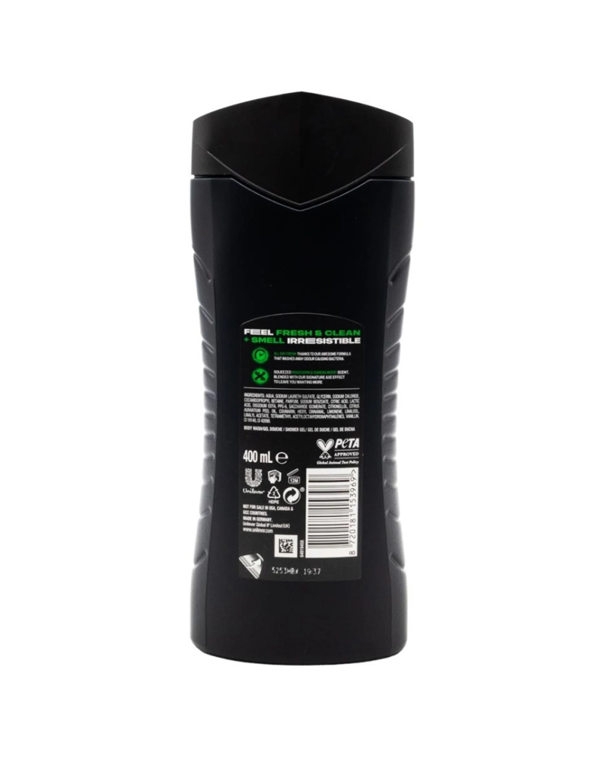 3 Axe 6PK 3 In 1 Wash Body Face Hair Africa Fresh Clean Fragrance 400mL - Black, 3 of 3
