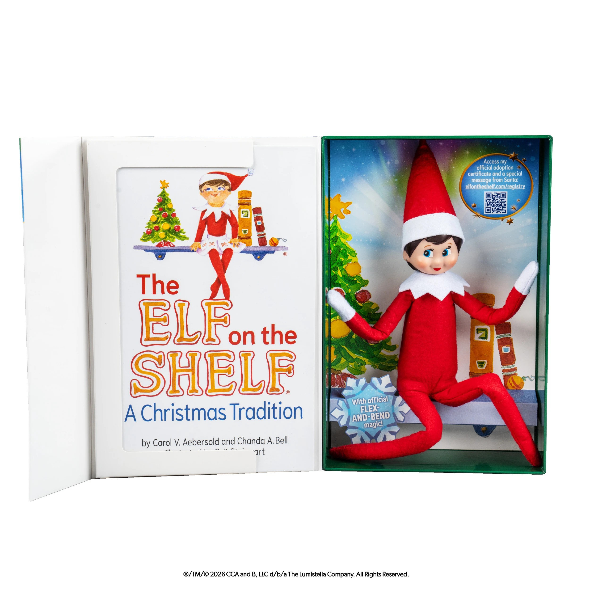 4 Santaverse The Elf on the Shelf: A Christmas Tradition Girl with Extra Posing Power by Carol V. Aebersold and Chanda A. Bell - Book, 4 of 6