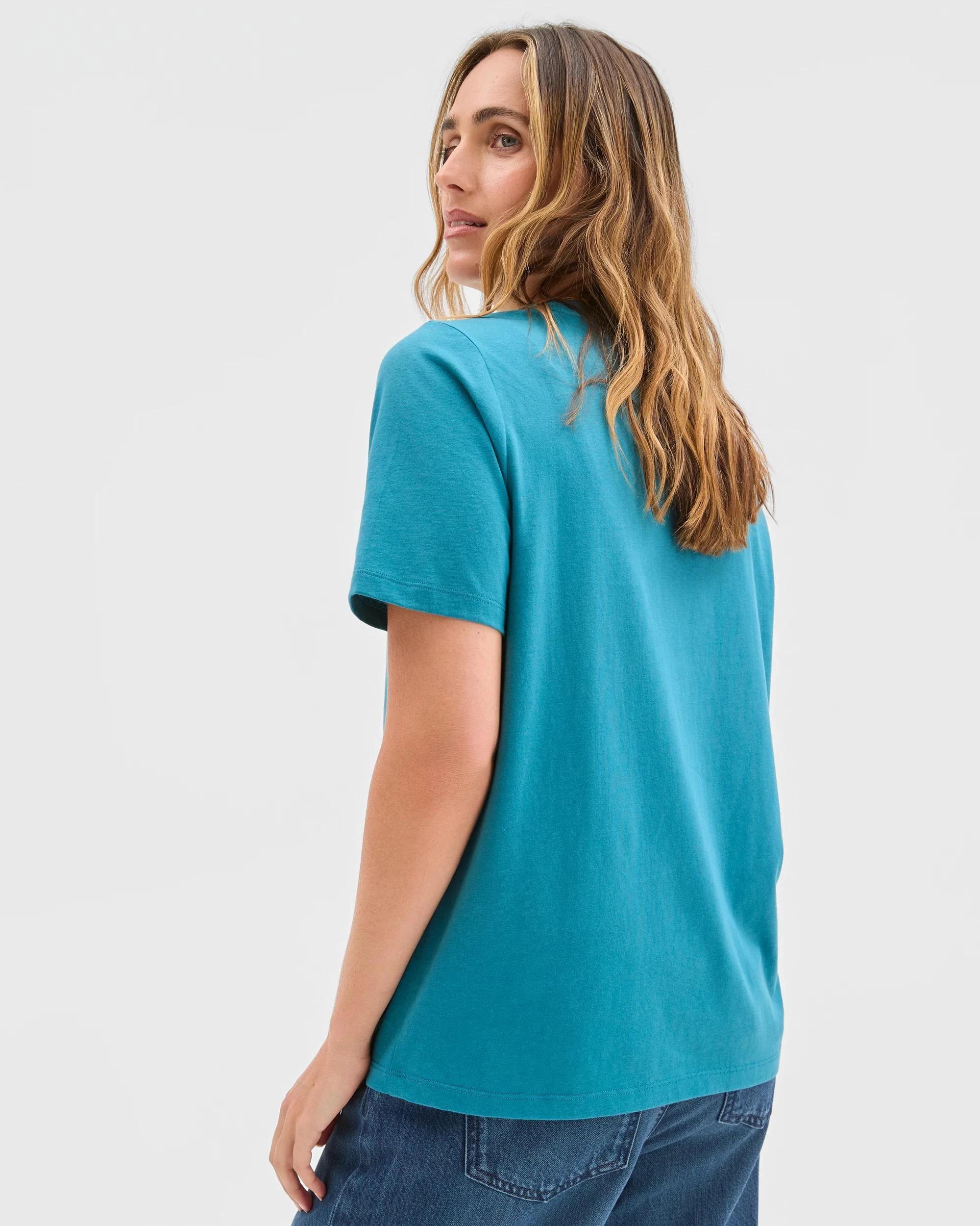 5 Target Australian Cotton Classic T-Shirt PETROL, 5 of 6