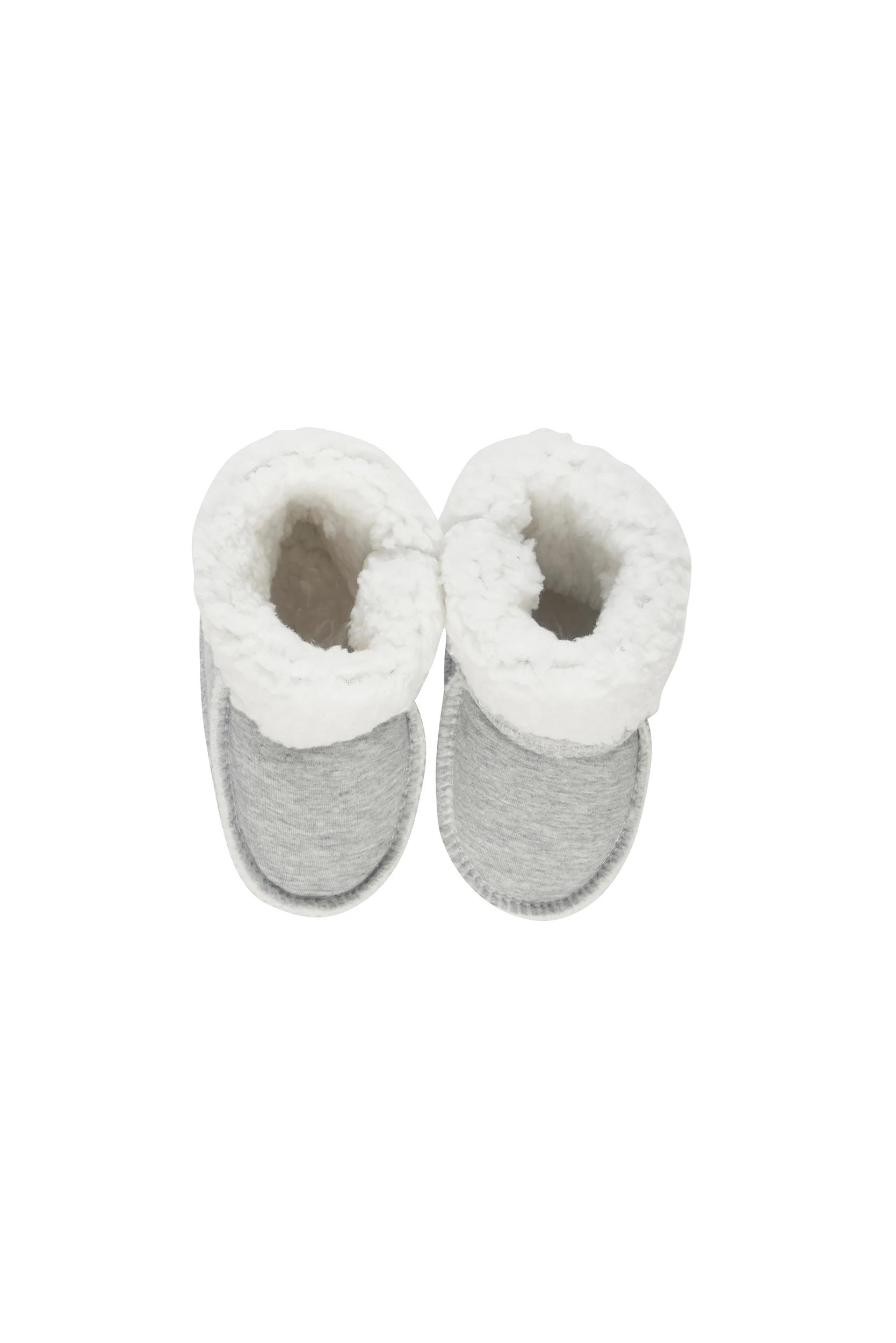 1 Bonds Snug Fleece Booties GREY MARLE, 1 of 3