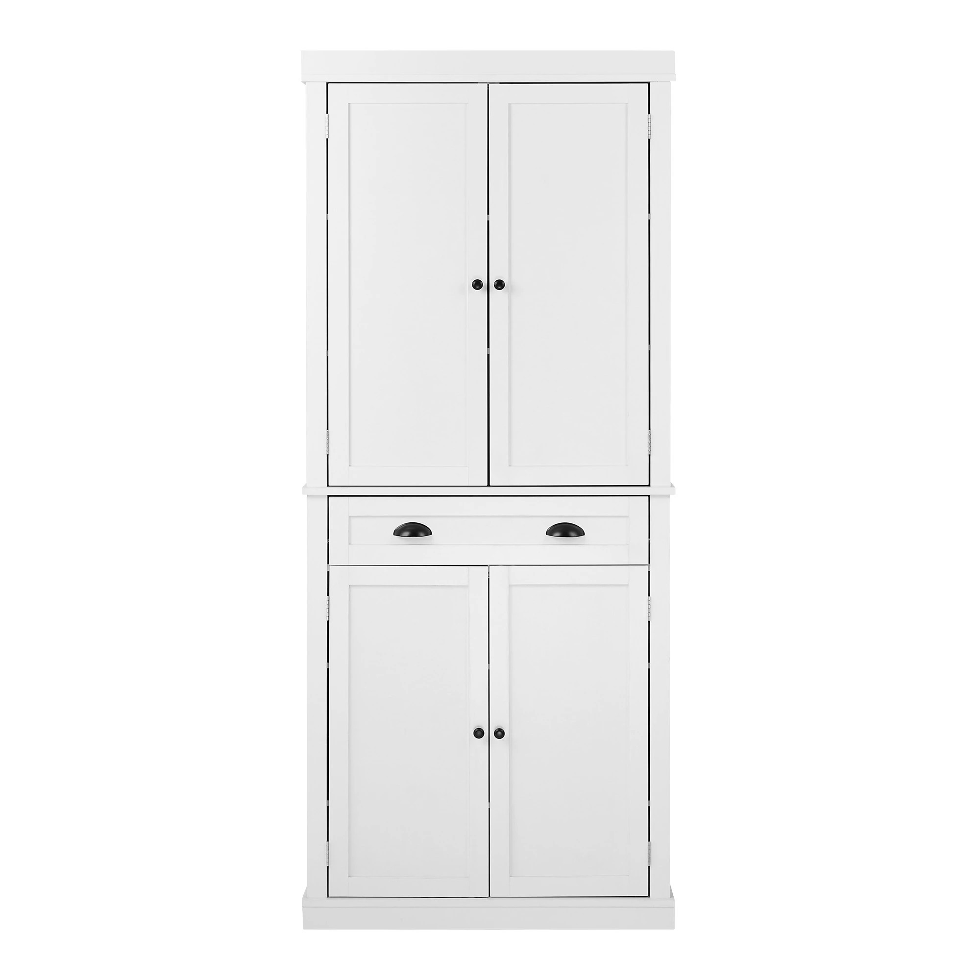 6 Oikiture Buffet Sideboard Storage Cabinet Cupboard 6-Tier Shelf - White, 6 of 9