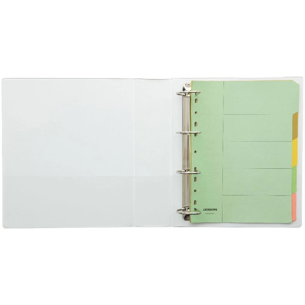 5 J.Burrows Insert Binder A4 4 D-Ring 50mm White, 5 of 6