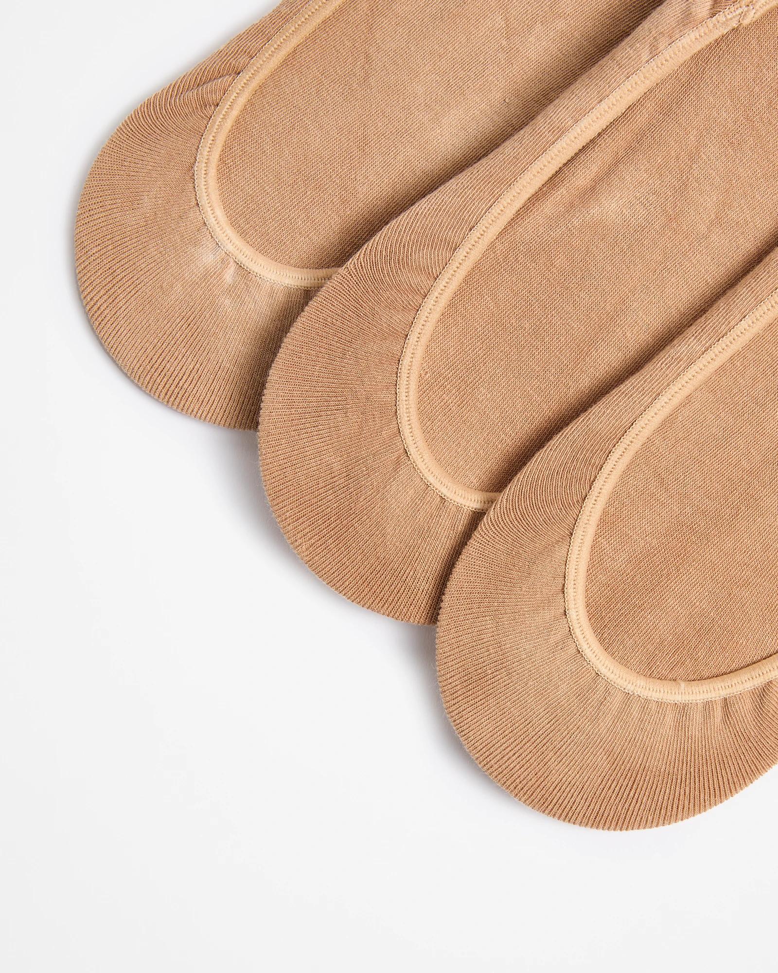 2 Target Australian Cotton Blend 3 Pack Invisible Footlet Socks NEUTRAL, 2 of 3