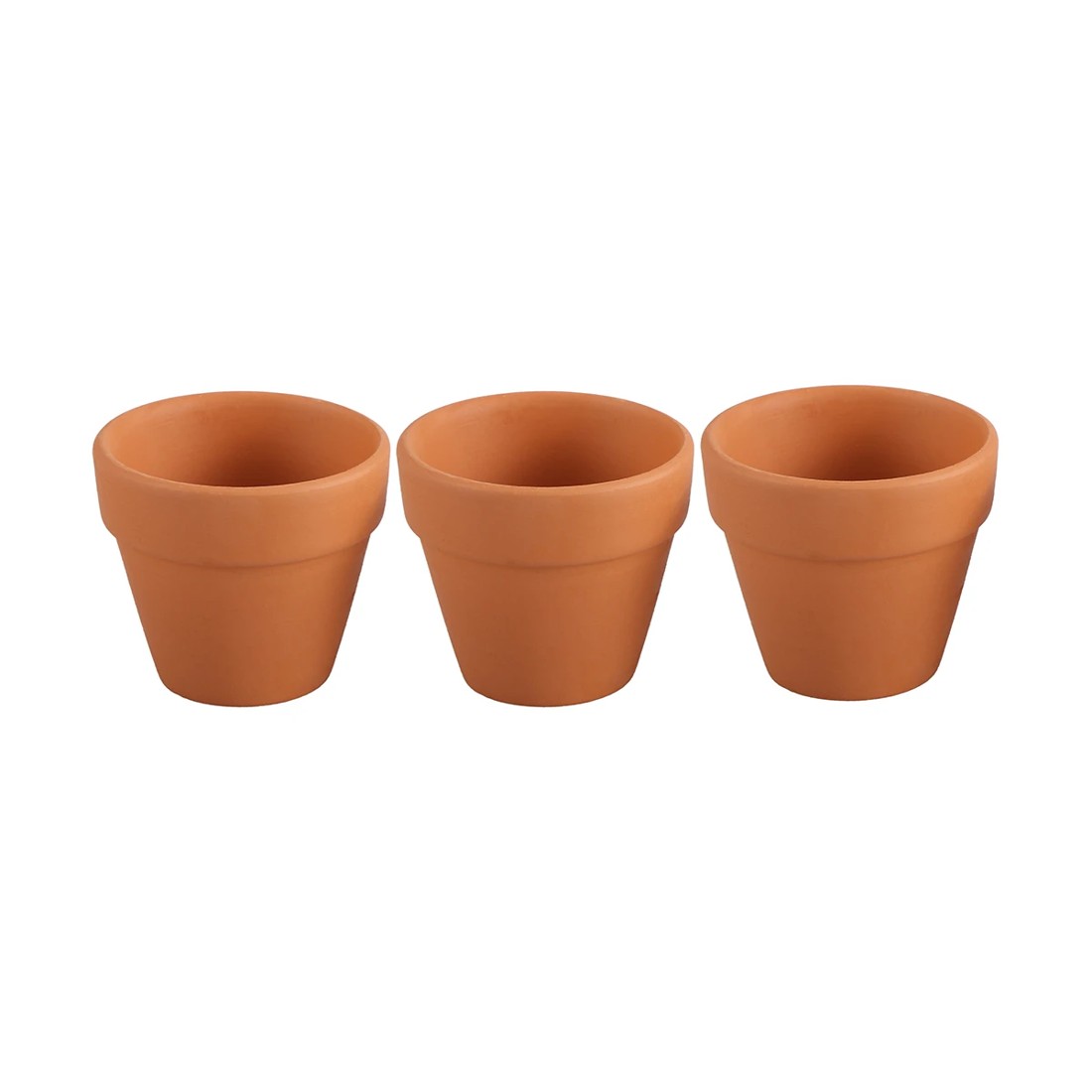 2 3 Pack Mini Terracotta Pots, 2 of 3