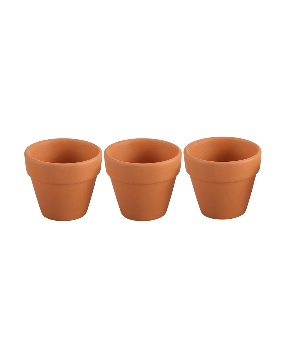 2 3 Pack Mini Terracotta Pots, 2 of 3