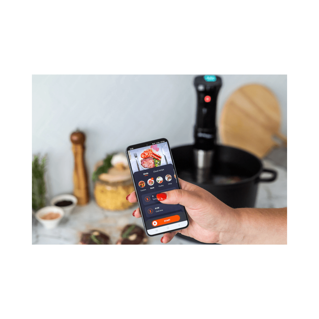 7 Healthy Choice Sous Vide Precision Cooker with Touchscreen &amp; App Control 1100W, 7 of 8