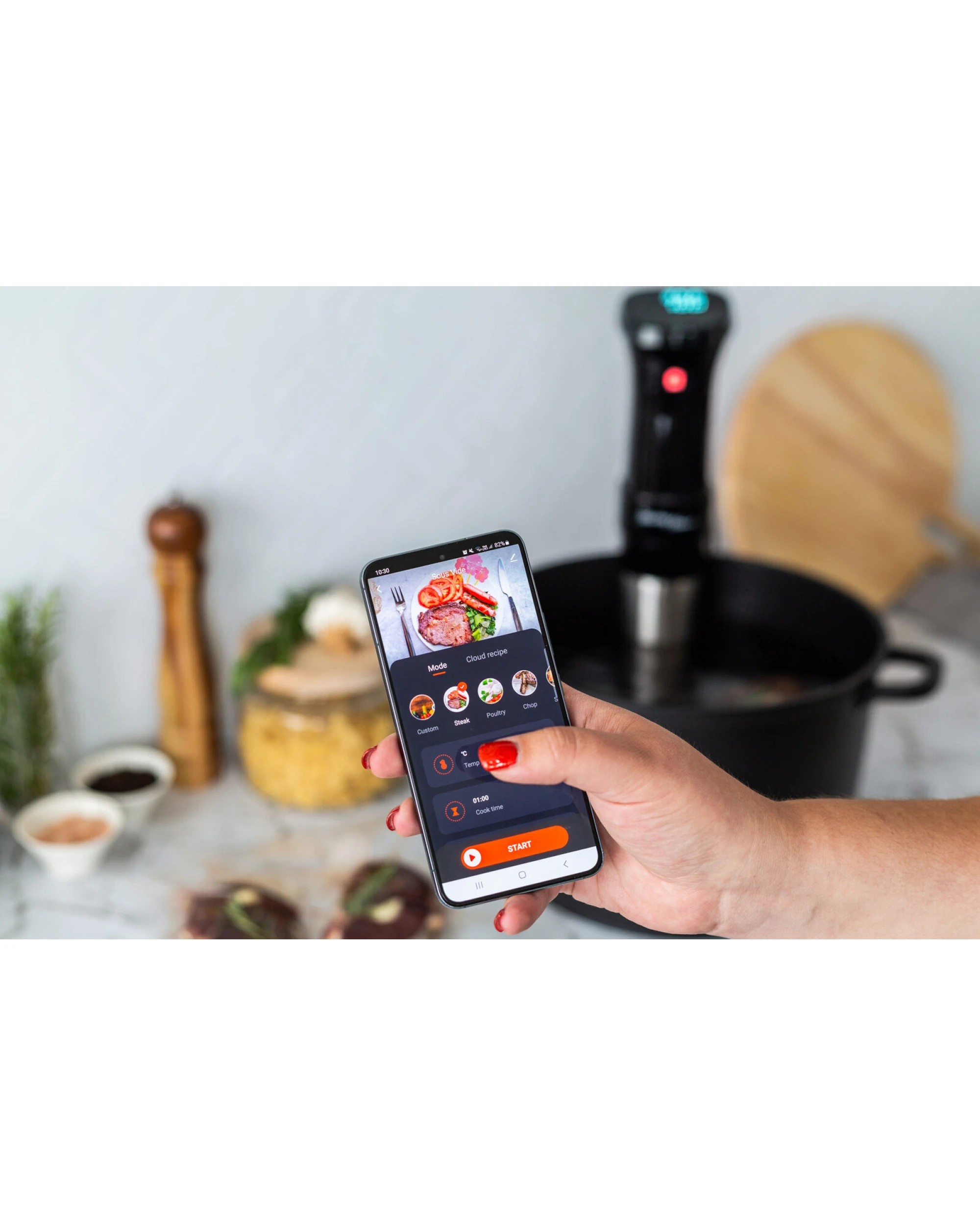 7 Healthy Choice Sous Vide Precision Cooker with Touchscreen & App Control 1100W, 7 of 8