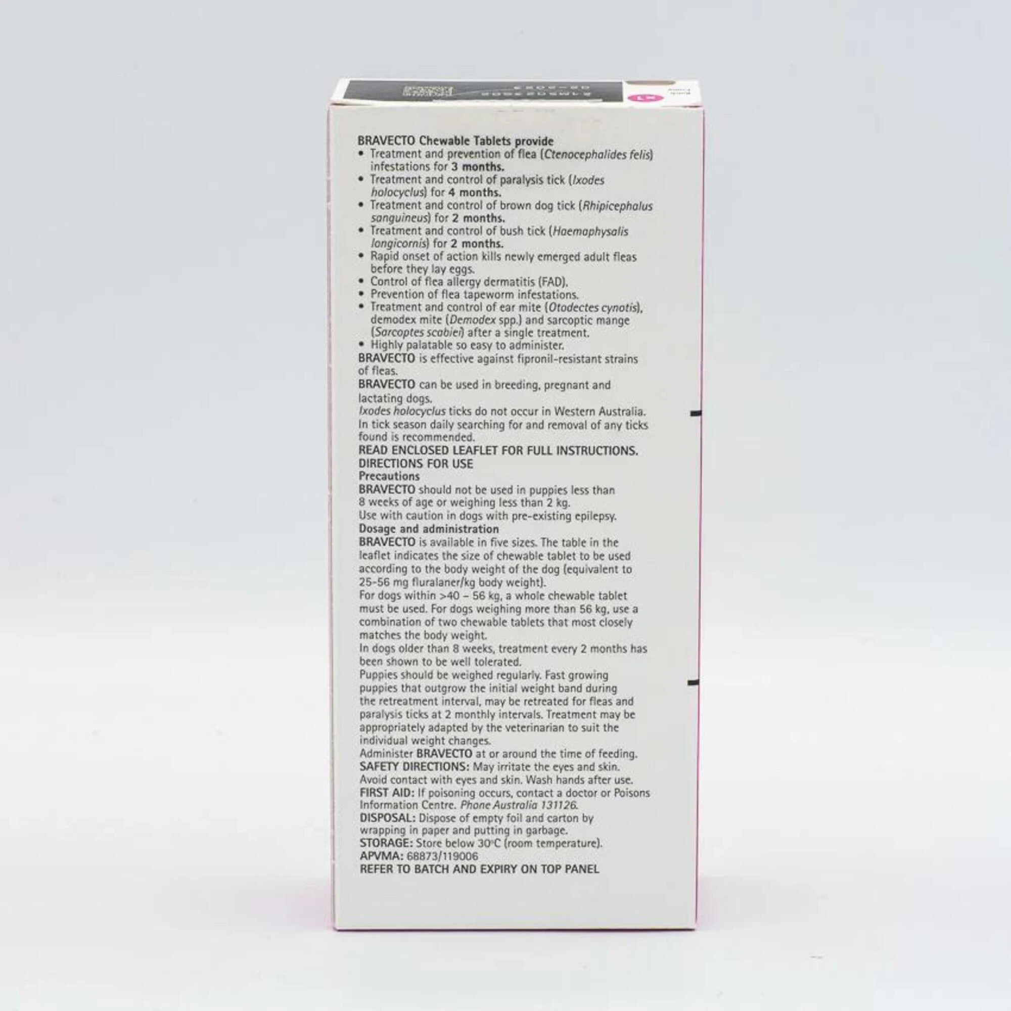 2 Bravecto For Very Large Dogs Pink 40-56kg Chew - 1 Pack, 2 of 2