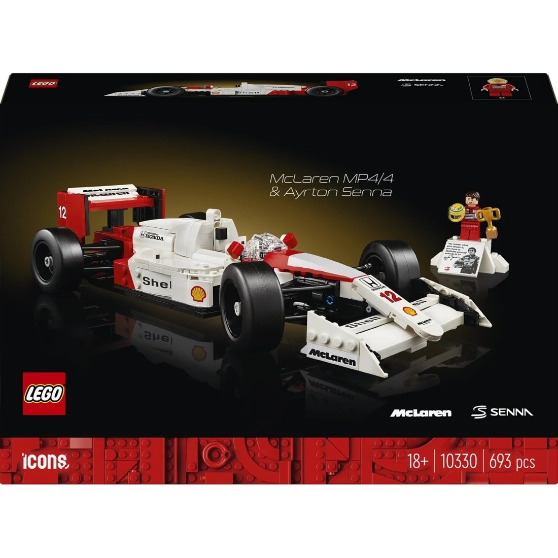 1 LEGO Icons McLaren MP4/4 & Ayrton Senna 10330, 1 of 11