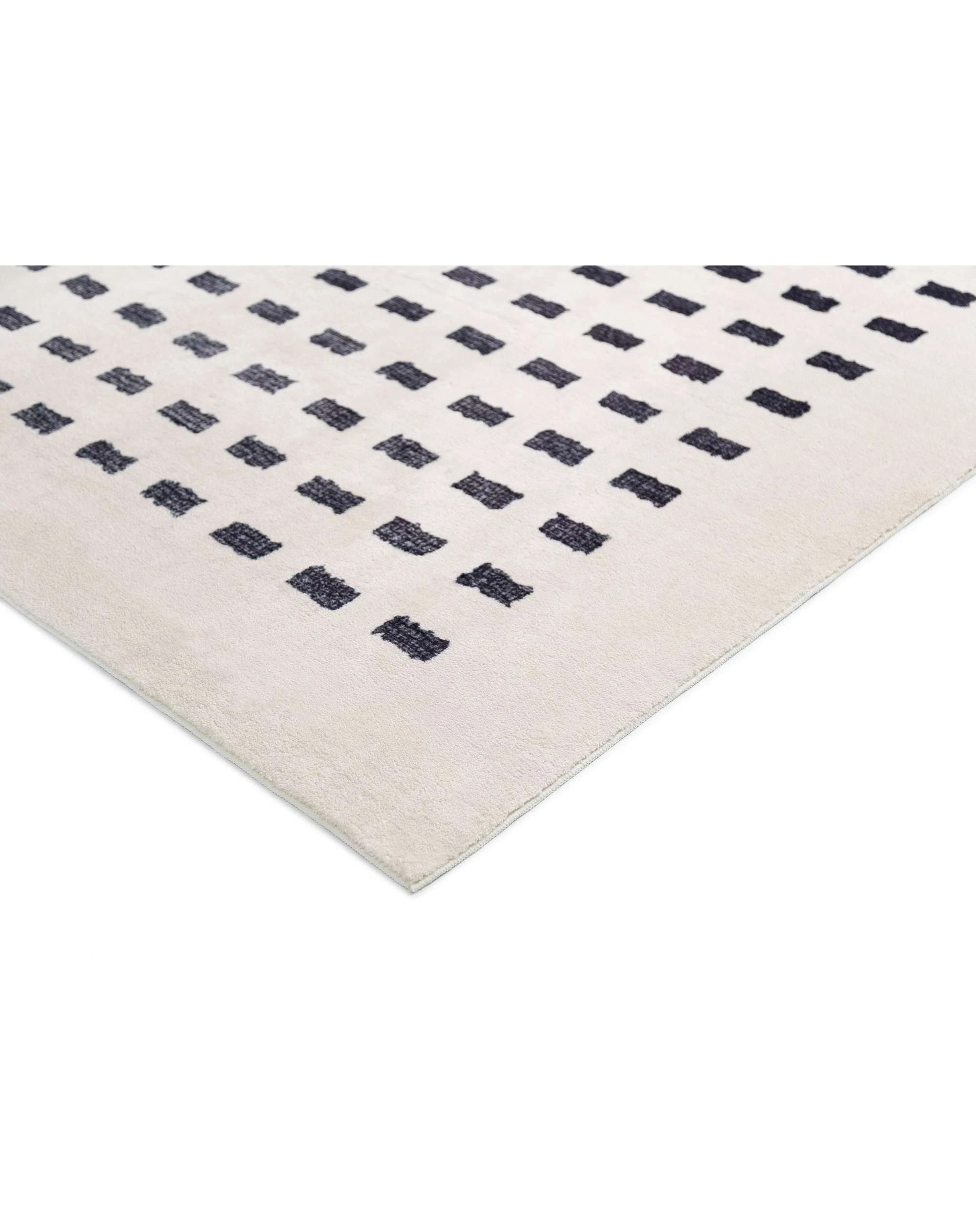4 Loopsie Taber Rectangles Washable Rug-180cm x 120cm - White, 4 of 7