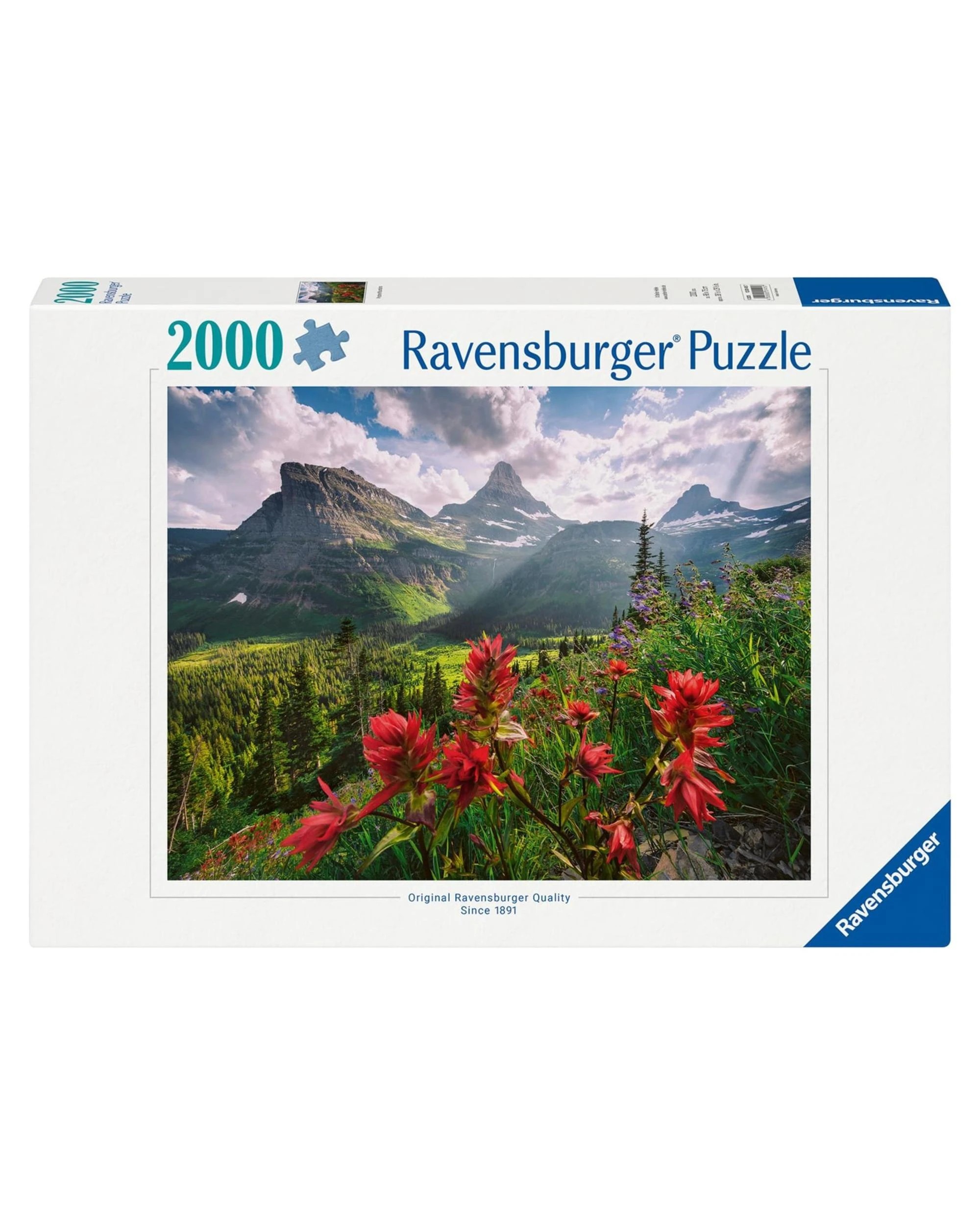 1 Ravensburger Pristine Mountains 2000 Piece Jigsaw Puzzle, 1 of 2