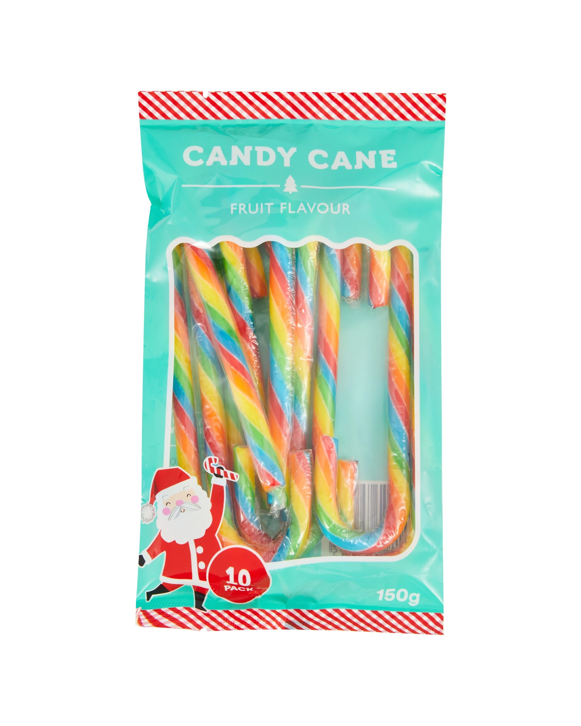 1 10 Pack Fruit Flavour Candy Cane 150g, 1 of 3