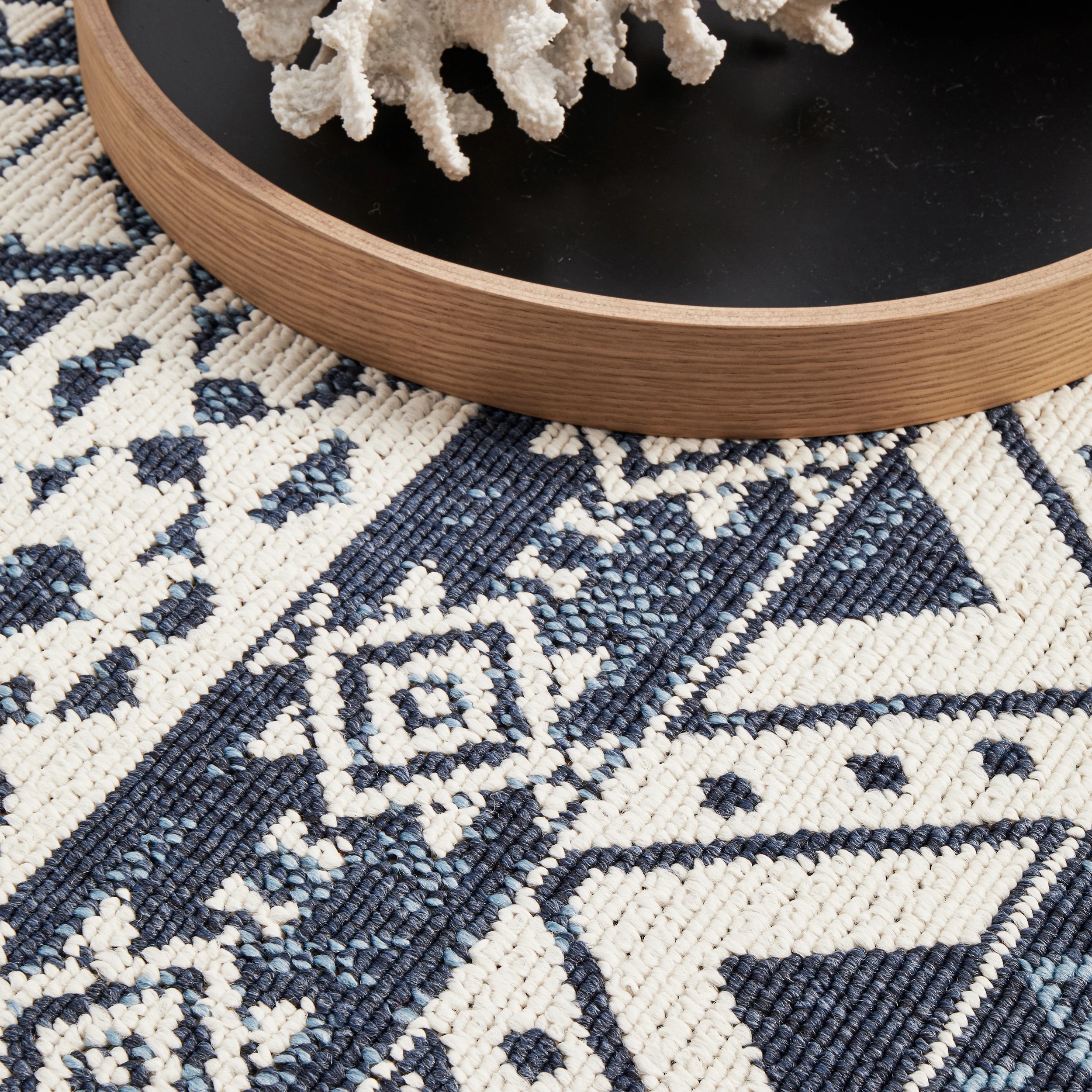 8 Common Ground Rugs Coastline 3333 160x110cm - Small Outdoor Rug - Blue, 8 of 8