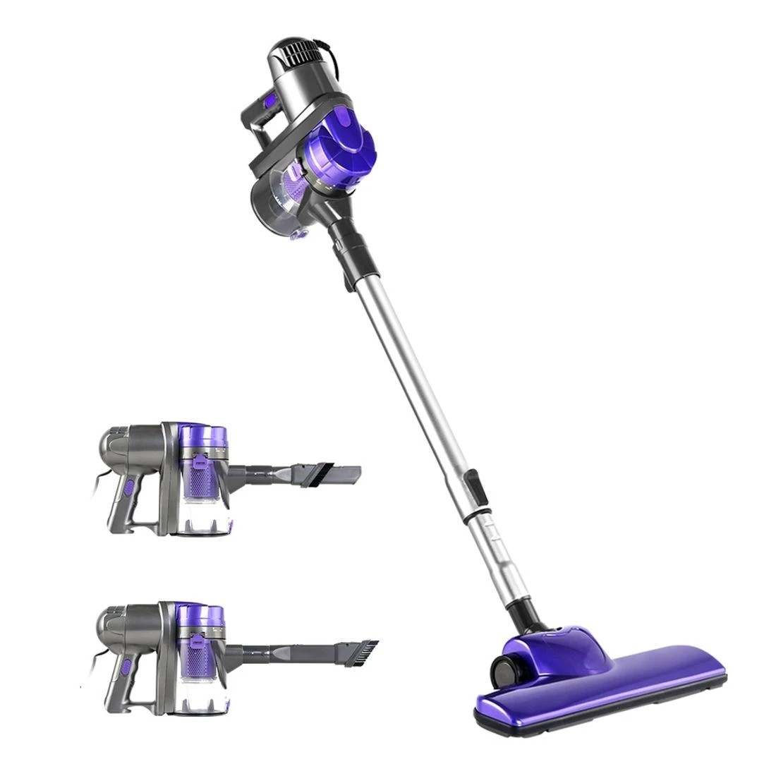 1 Devanti Stick Vacuum Cleaner Handheld Corded 450W - Purple, 1 of 8