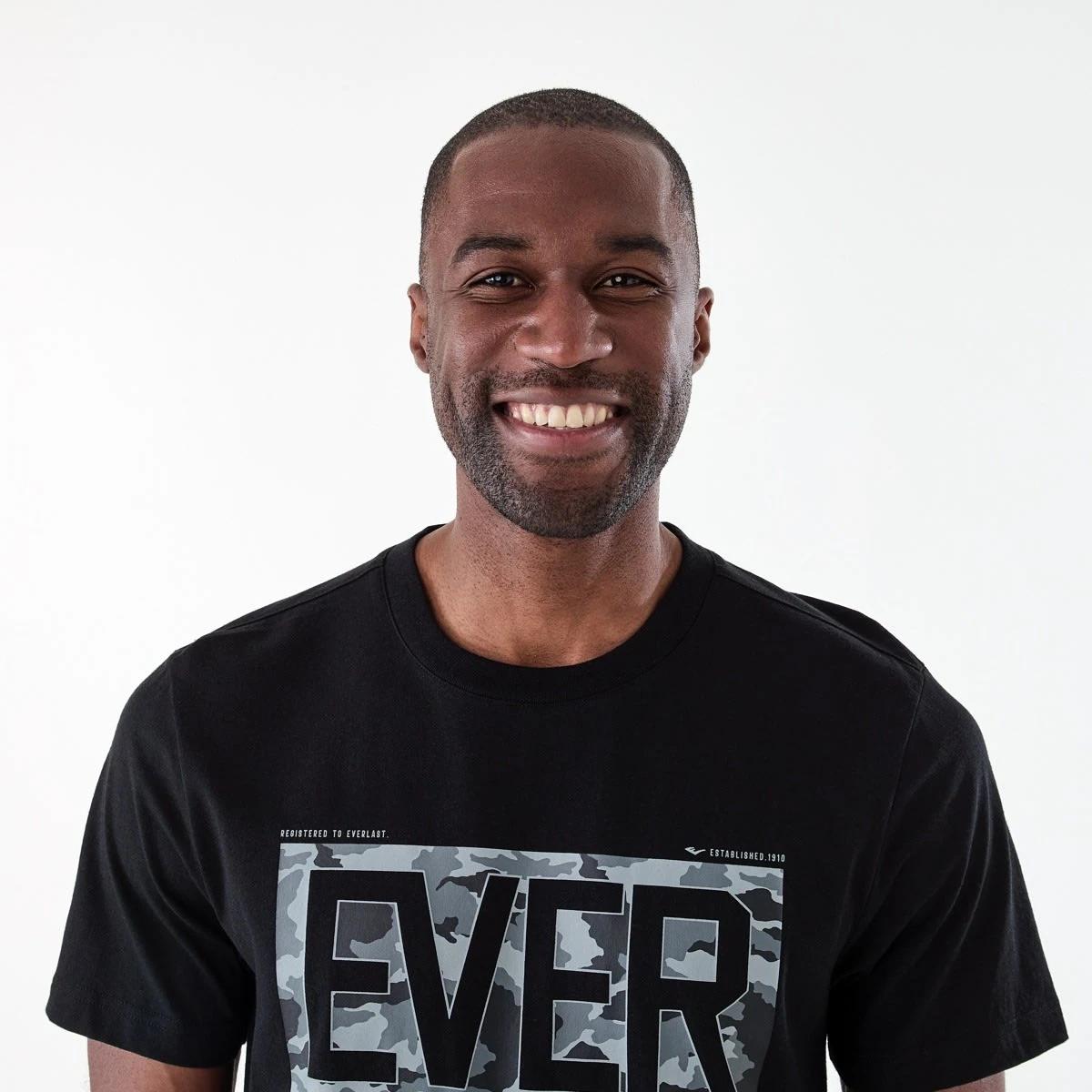 4 Everlast Mens Camo T-shirt EVERLAST BLACK, 4 of 7