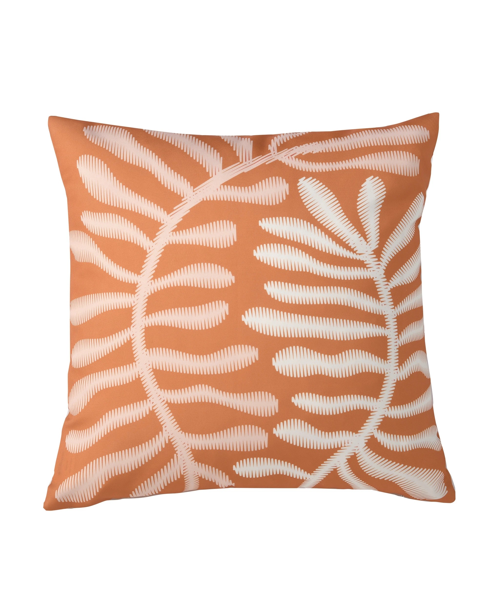 1 Vibes Fennel Printed Outdoor Cushion 50x50cm - Terracotta, 1 of 7