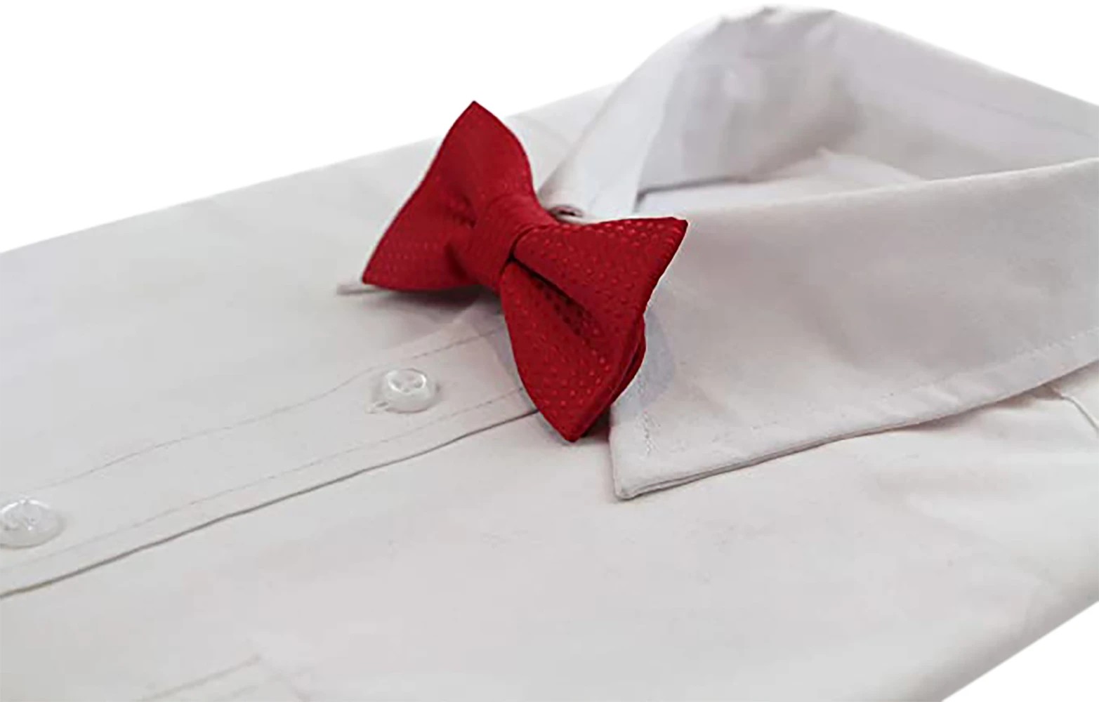 1 Zasel Boys Red Polka Dot Pattern Bow Tie, 1 of 2